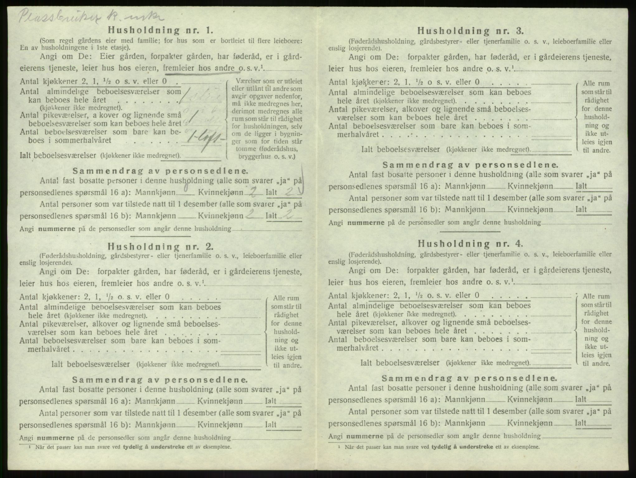 SAB, 1920 census for Vevring, 1920, p. 79