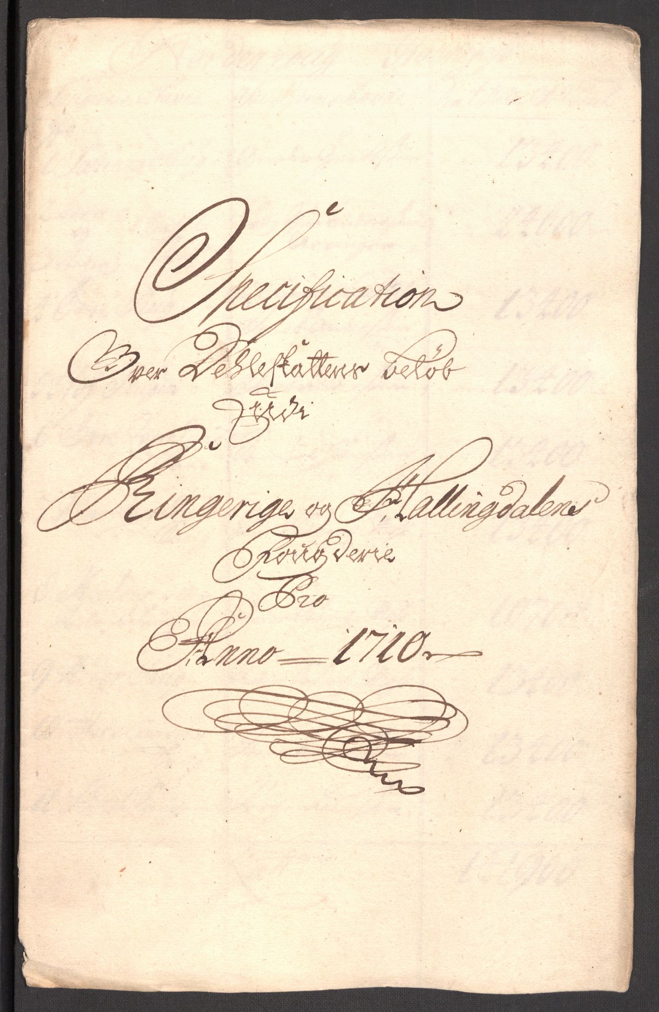 Rentekammeret inntil 1814, Reviderte regnskaper, Fogderegnskap, AV/RA-EA-4092/R23/L1468: Fogderegnskap Ringerike og Hallingdal, 1709-1710, p. 351