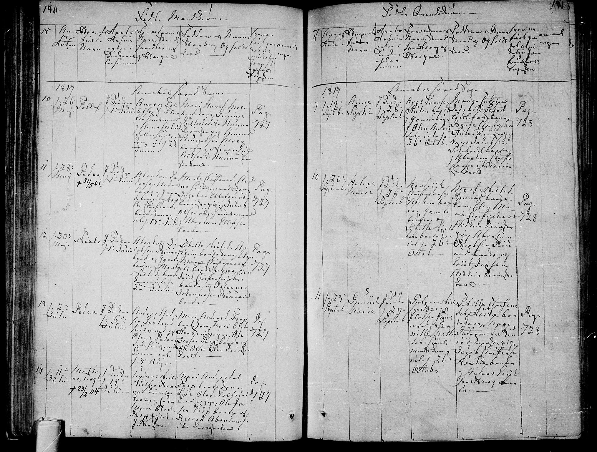 Andebu kirkebøker, AV/SAKO-A-336/F/Fa/L0003: Parish register (official) no. 3 /1, 1803-1828, p. 140-141