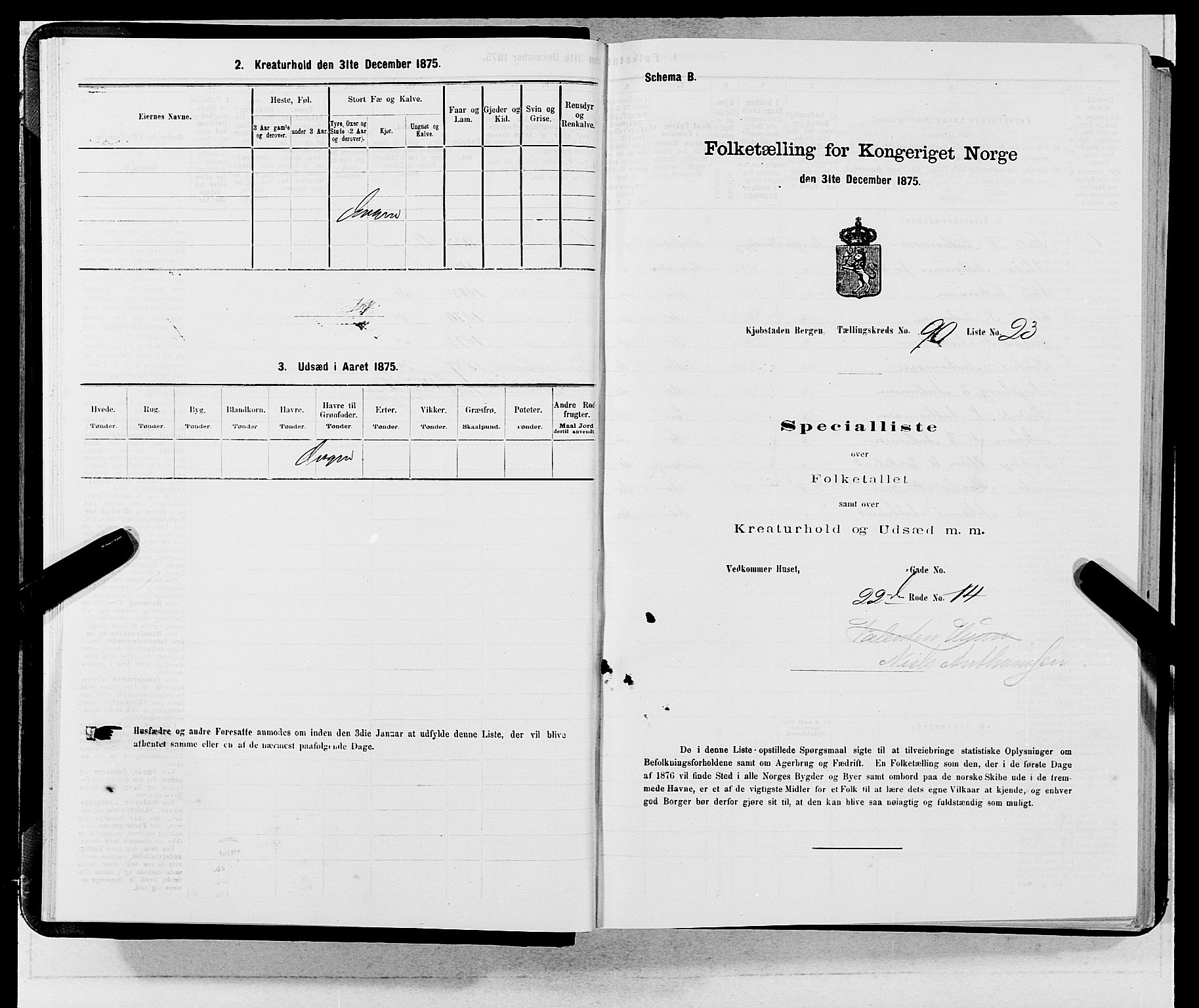 SAB, 1875 census for 1301 Bergen, 1875, p. 4879