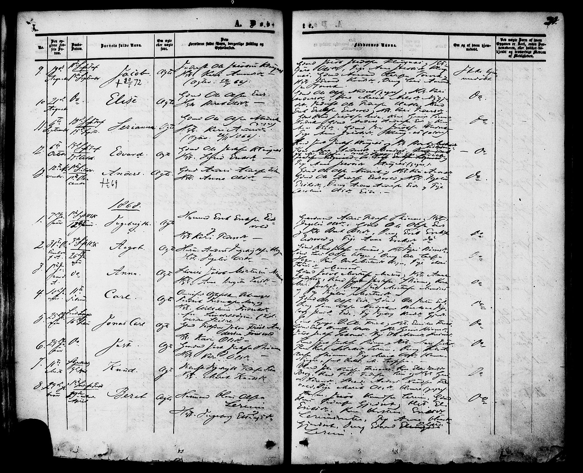 Ministerialprotokoller, klokkerbøker og fødselsregistre - Møre og Romsdal, AV/SAT-A-1454/542/L0552: Parish register (official) no. 542A02, 1854-1884, p. 29