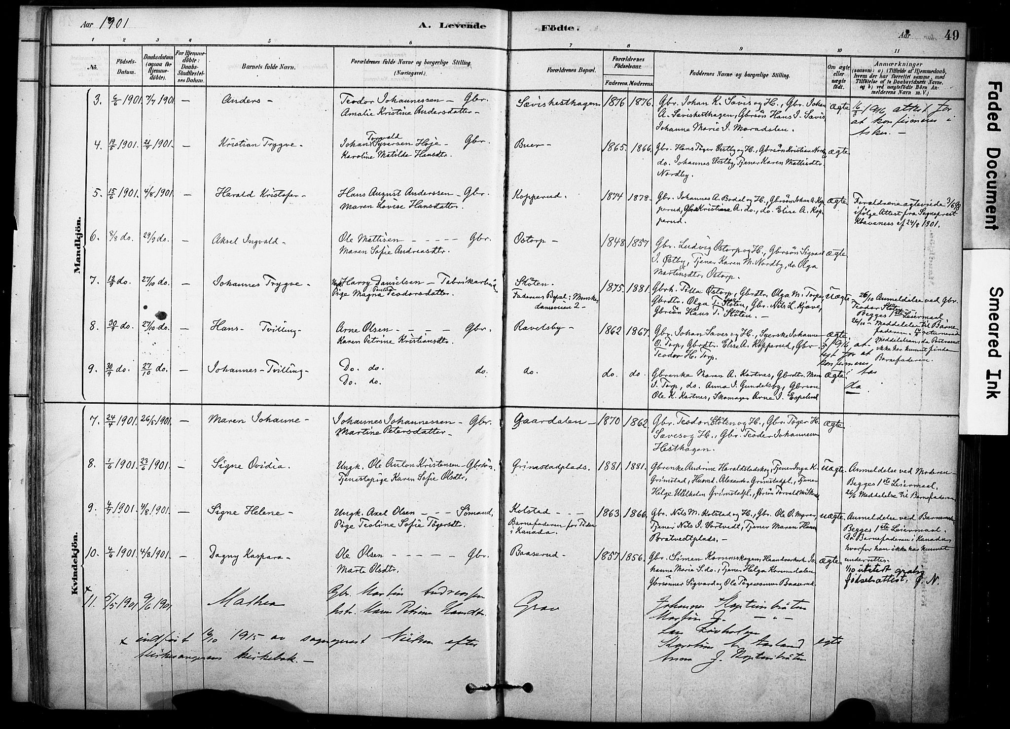 Rakkestad prestekontor Kirkebøker, AV/SAO-A-2008/F/Fc/L0001: Parish register (official) no. III 1, 1878-1905, p. 49