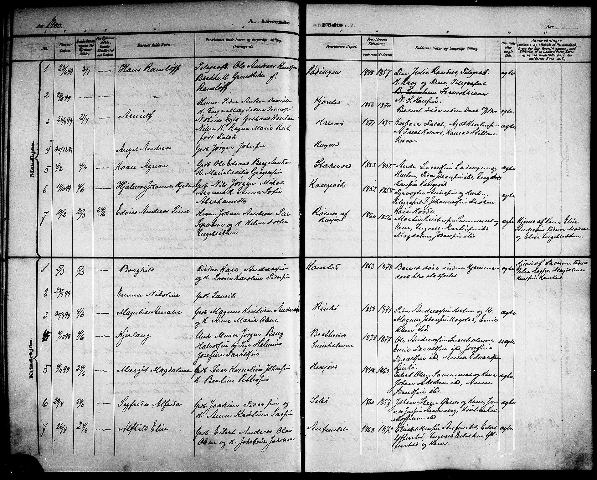 Ministerialprotokoller, klokkerbøker og fødselsregistre - Nordland, AV/SAT-A-1459/872/L1048: Parish register (copy) no. 872C04, 1898-1919