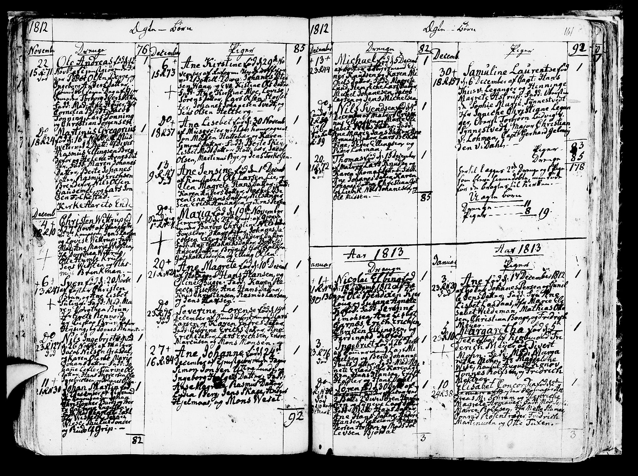 Korskirken sokneprestembete, SAB/A-76101/H/Haa/L0006: Parish register (official) no. A 6, 1790-1820, p. 161