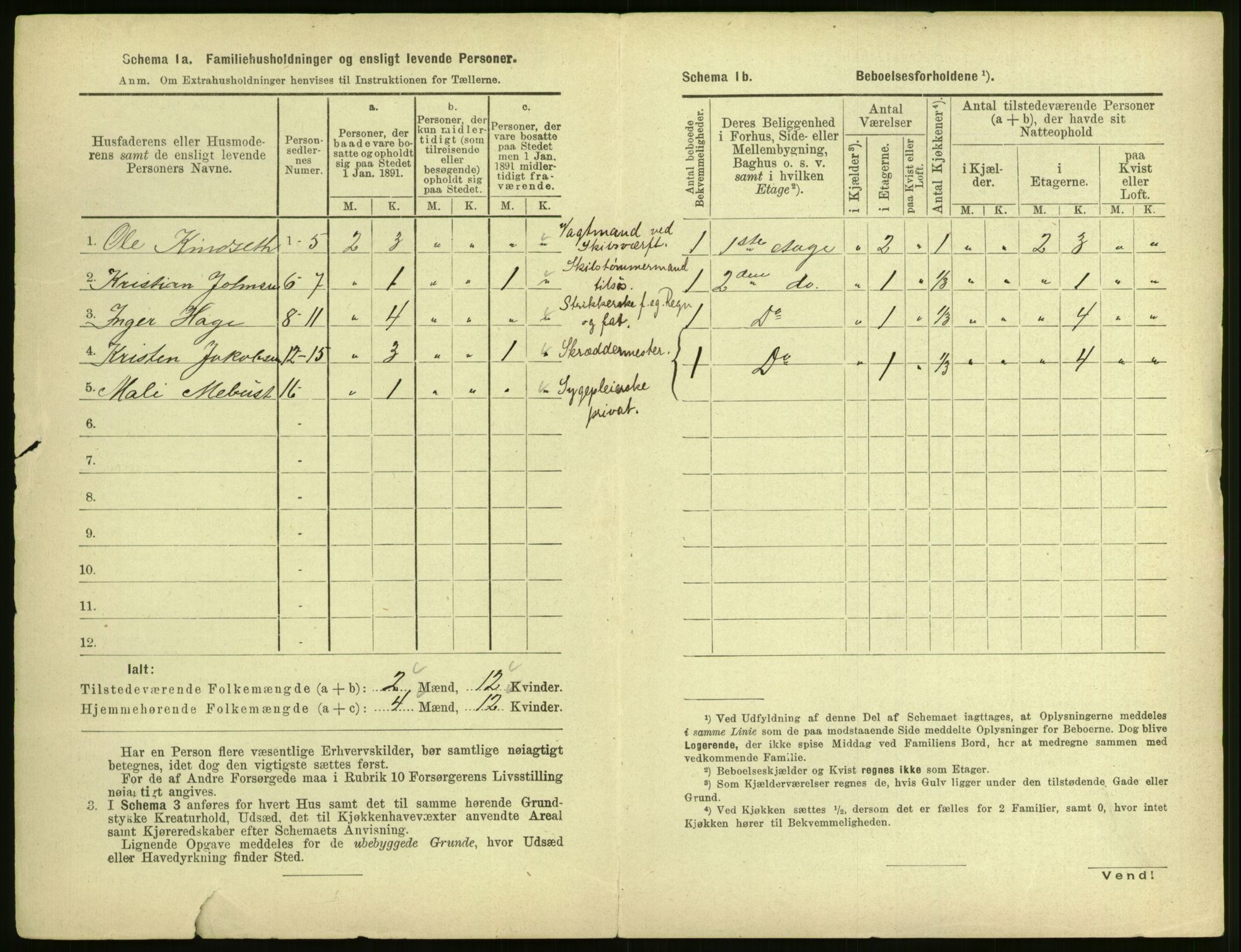 RA, 1891 census for 1601 Trondheim, 1891, p. 2313