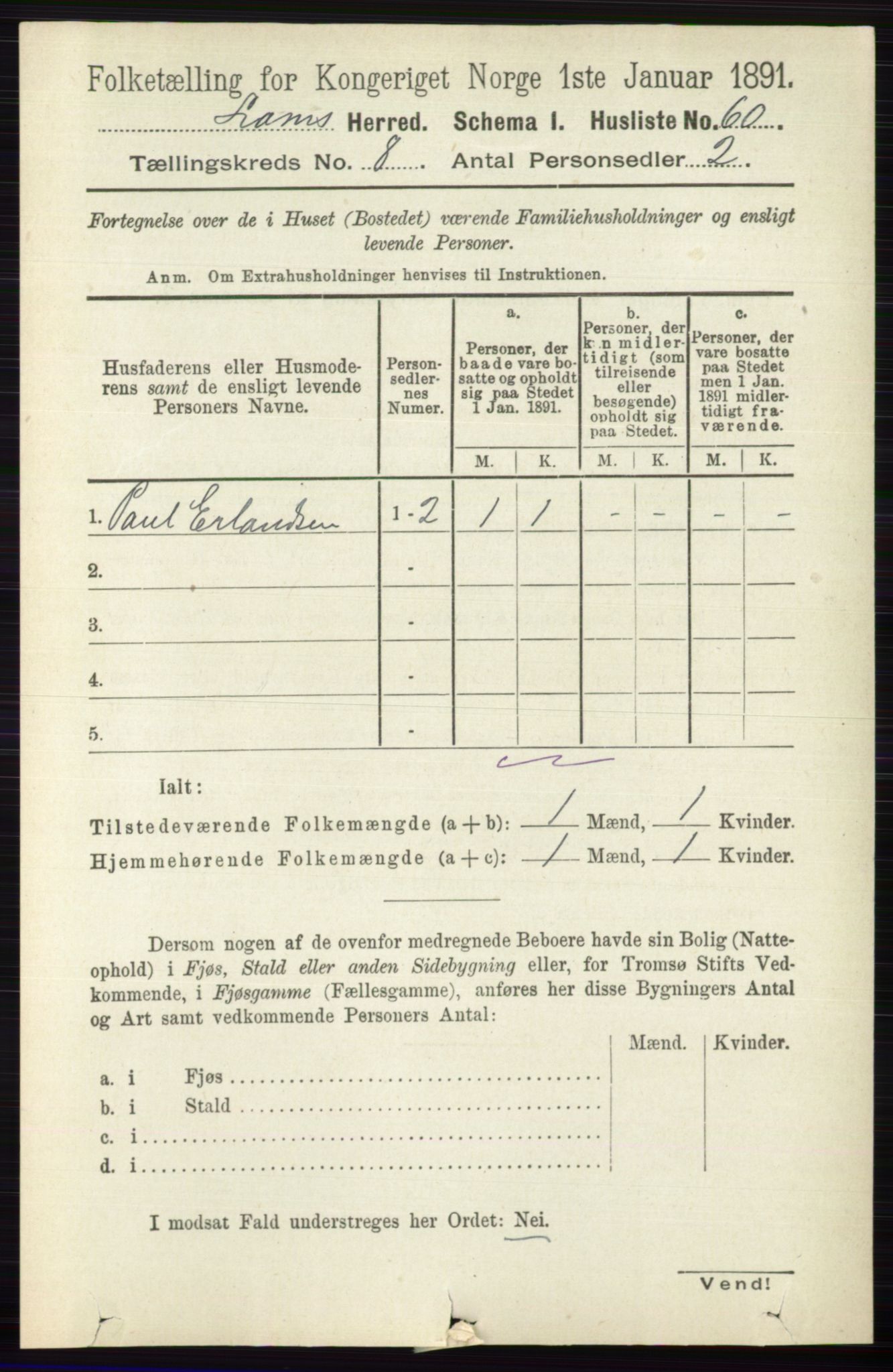 RA, 1891 census for 0514 Lom, 1891, p. 3102