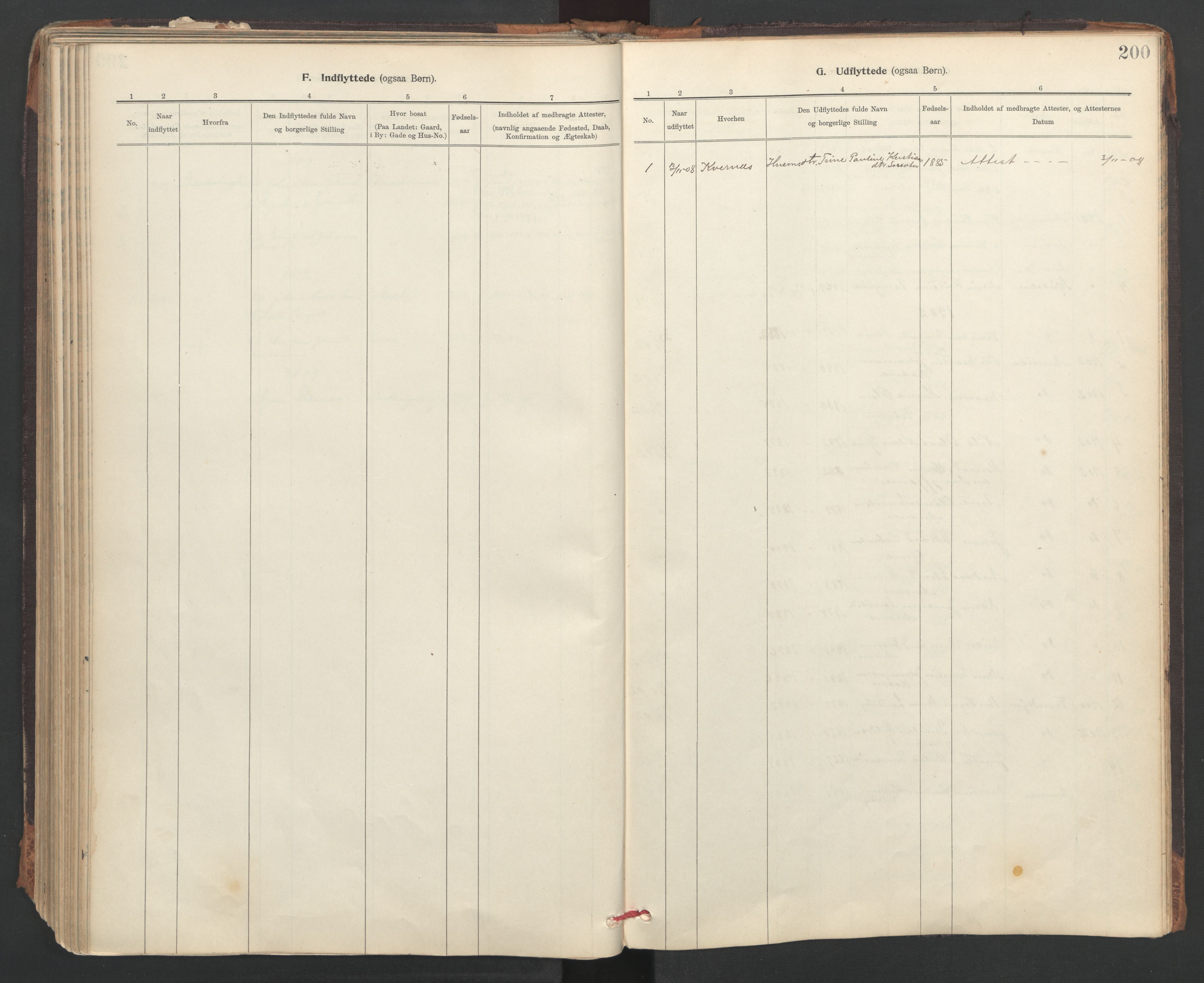 Ministerialprotokoller, klokkerbøker og fødselsregistre - Sør-Trøndelag, SAT/A-1456/637/L0559: Parish register (official) no. 637A02, 1899-1923, p. 200