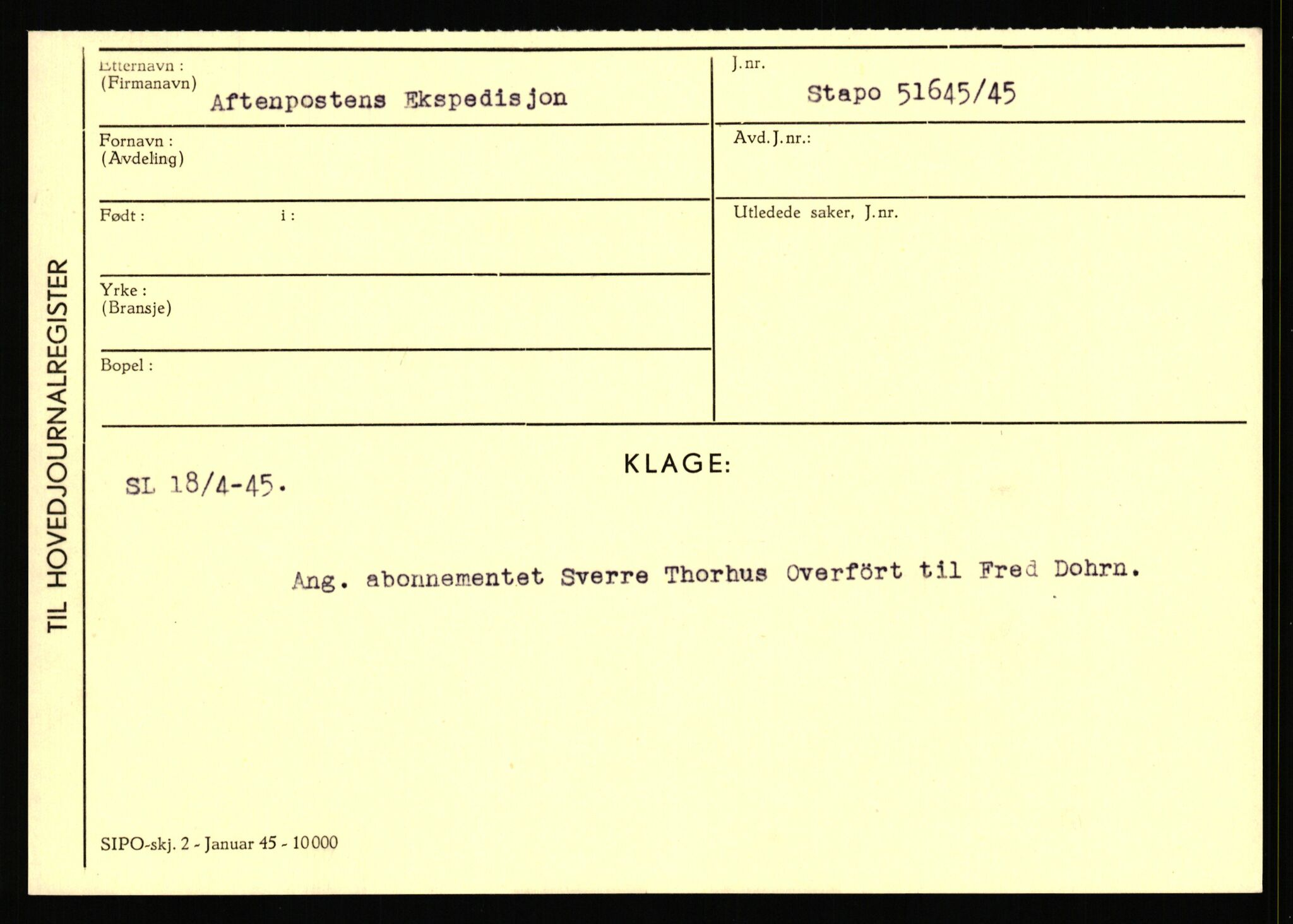 Statspolitiet - Hovedkontoret / Osloavdelingen, AV/RA-S-1329/C/Ca/L0001: Aabakken - Armann, 1943-1945, p. 1162