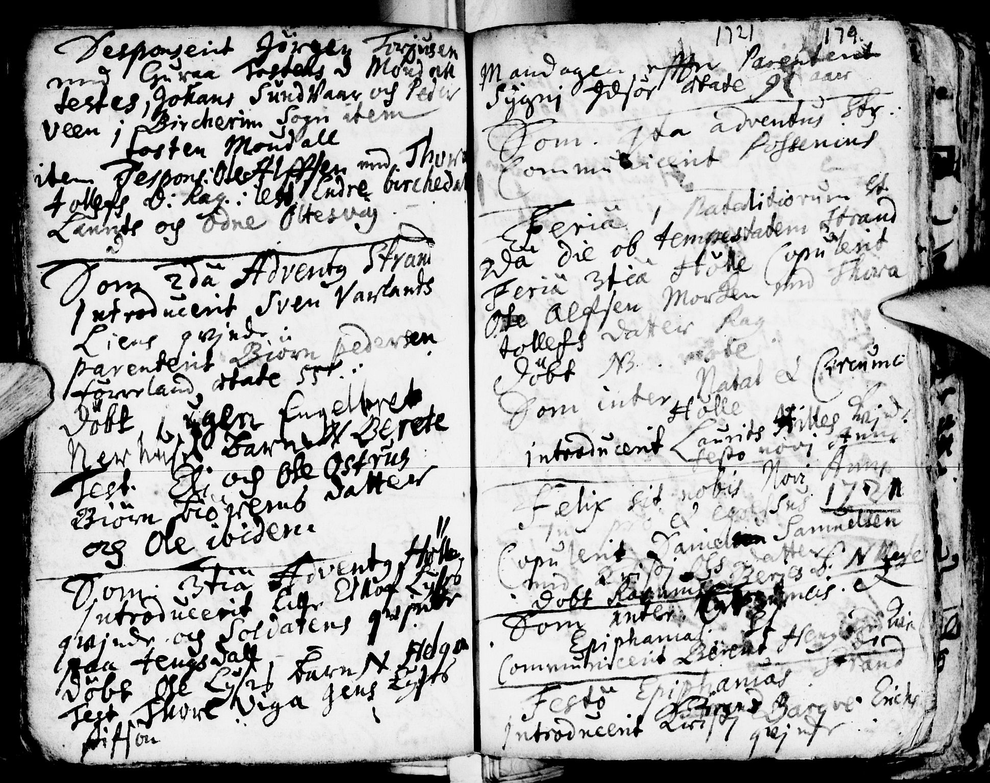 Strand sokneprestkontor, SAST/A-101828/H/Ha/Haa/L0001: Parish register (official) no. A 1, 1702-1745, p. 179