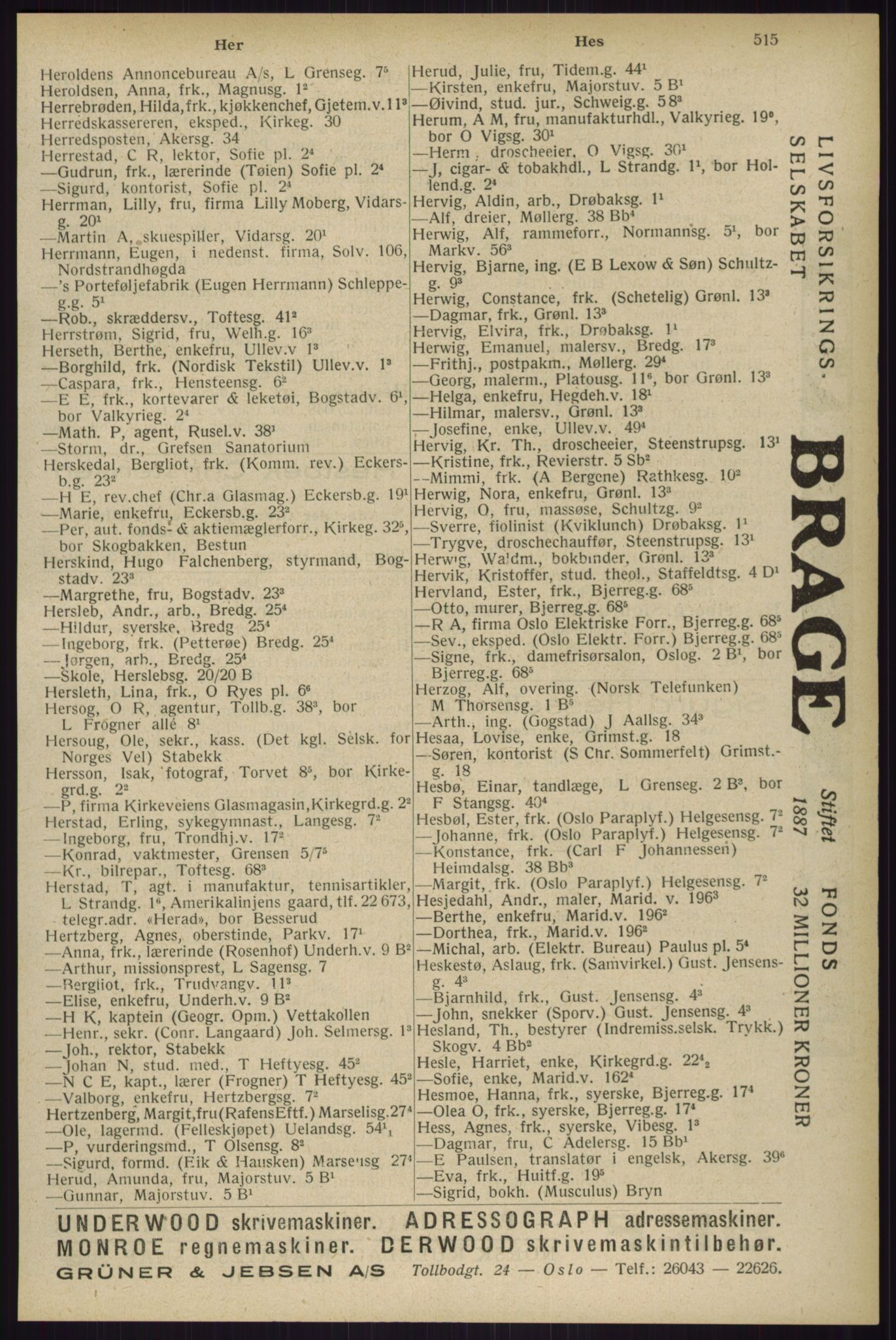 Kristiania/Oslo adressebok, PUBL/-, 1929, p. 515