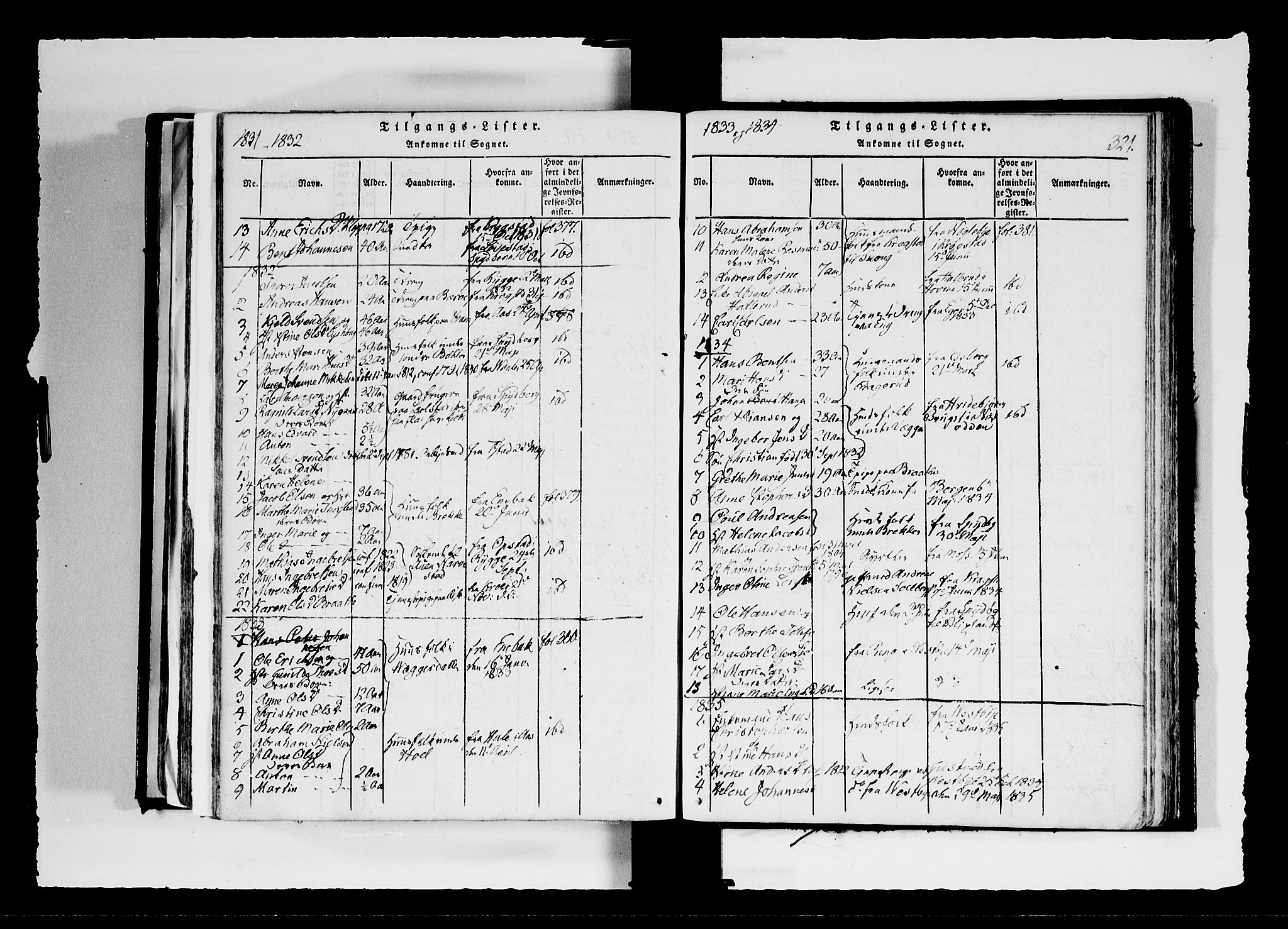 Hobøl prestekontor Kirkebøker, AV/SAO-A-2002/F/Fa/L0002: Parish register (official) no. I 2, 1814-1841, p. 321