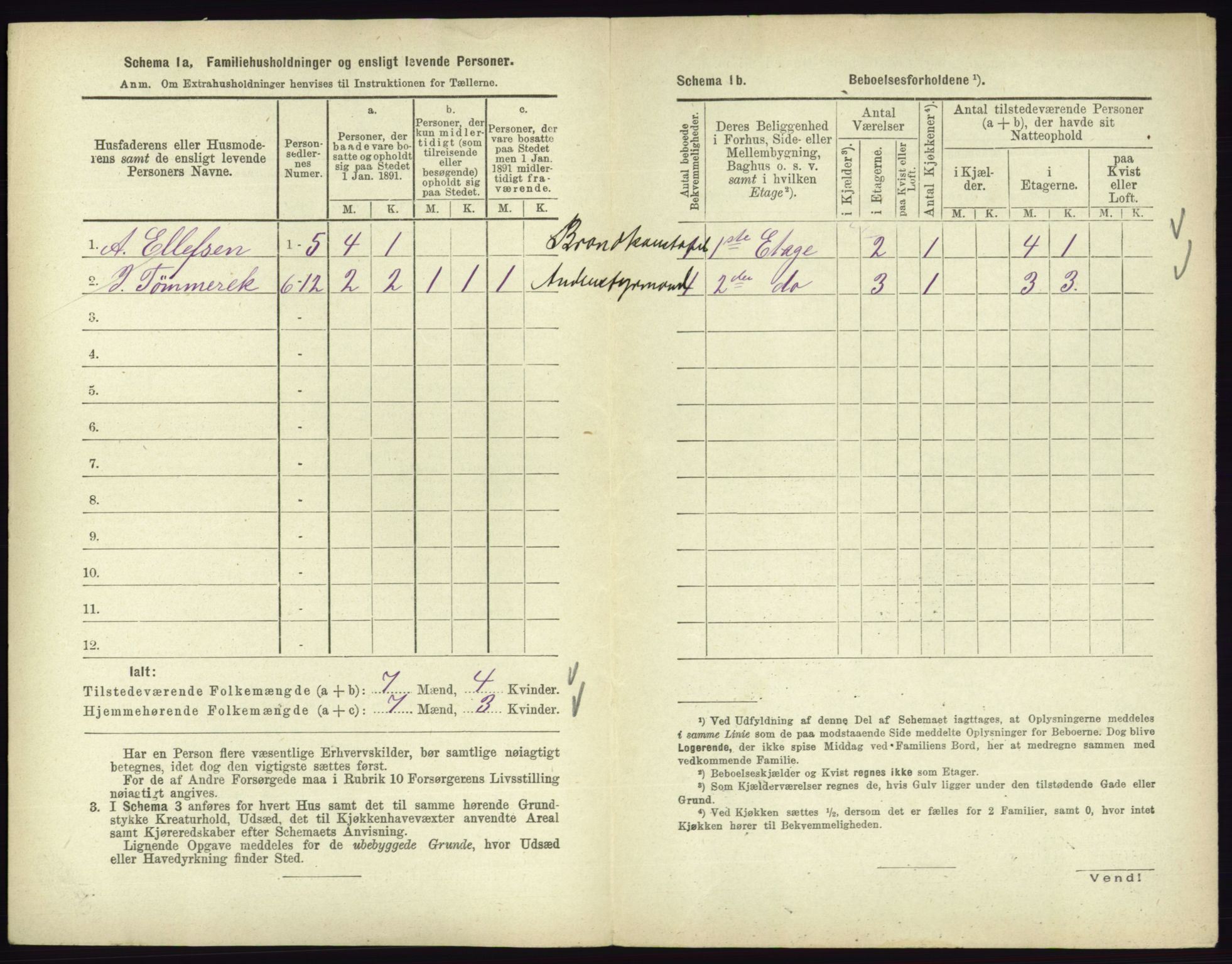 RA, 1891 census for 0701 Svelvik, 1891, p. 461