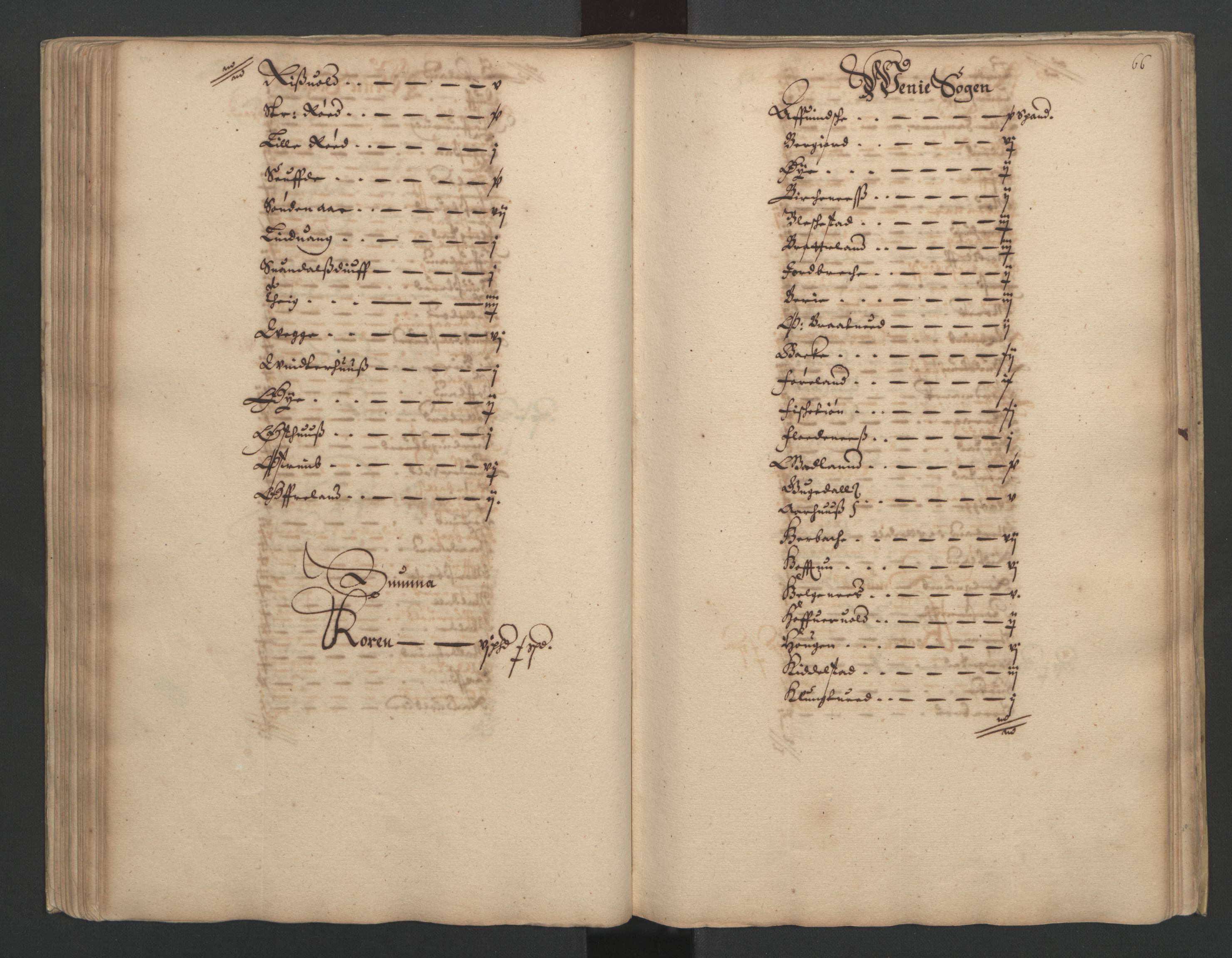 Rentekammeret inntil 1814, Realistisk ordnet avdeling, AV/RA-EA-4070/L/L0023/0002: Stavanger lagdømme: / [B]: Kronens jordebok., 1661, p. 65b-66a