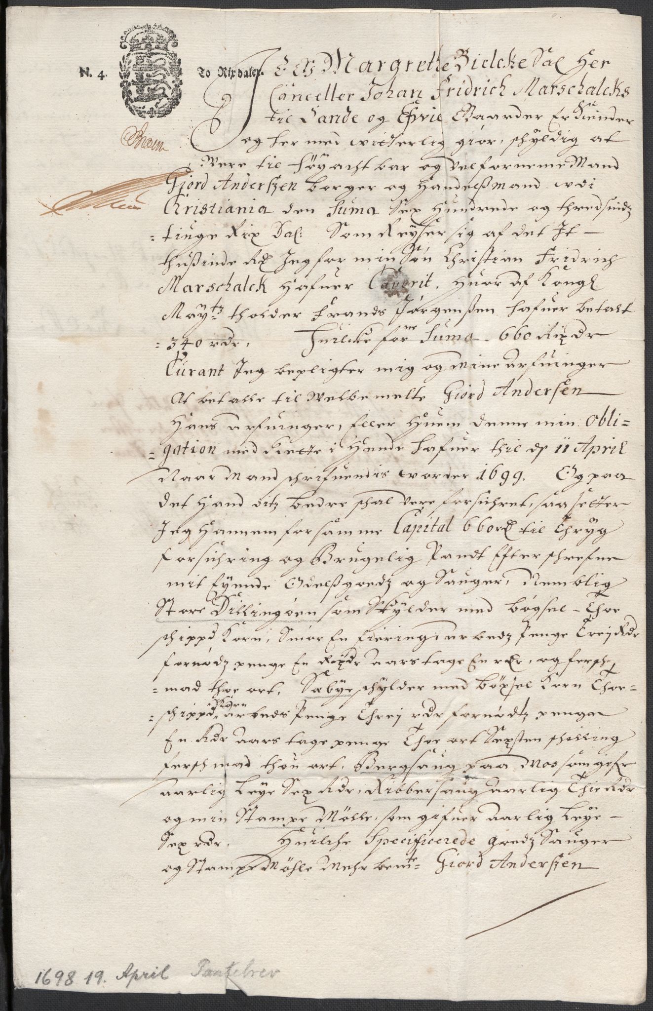 Riksarkivets diplomsamling, AV/RA-EA-5965/F12/L0009: Pk. 8 (III), 1435-1728, p. 237