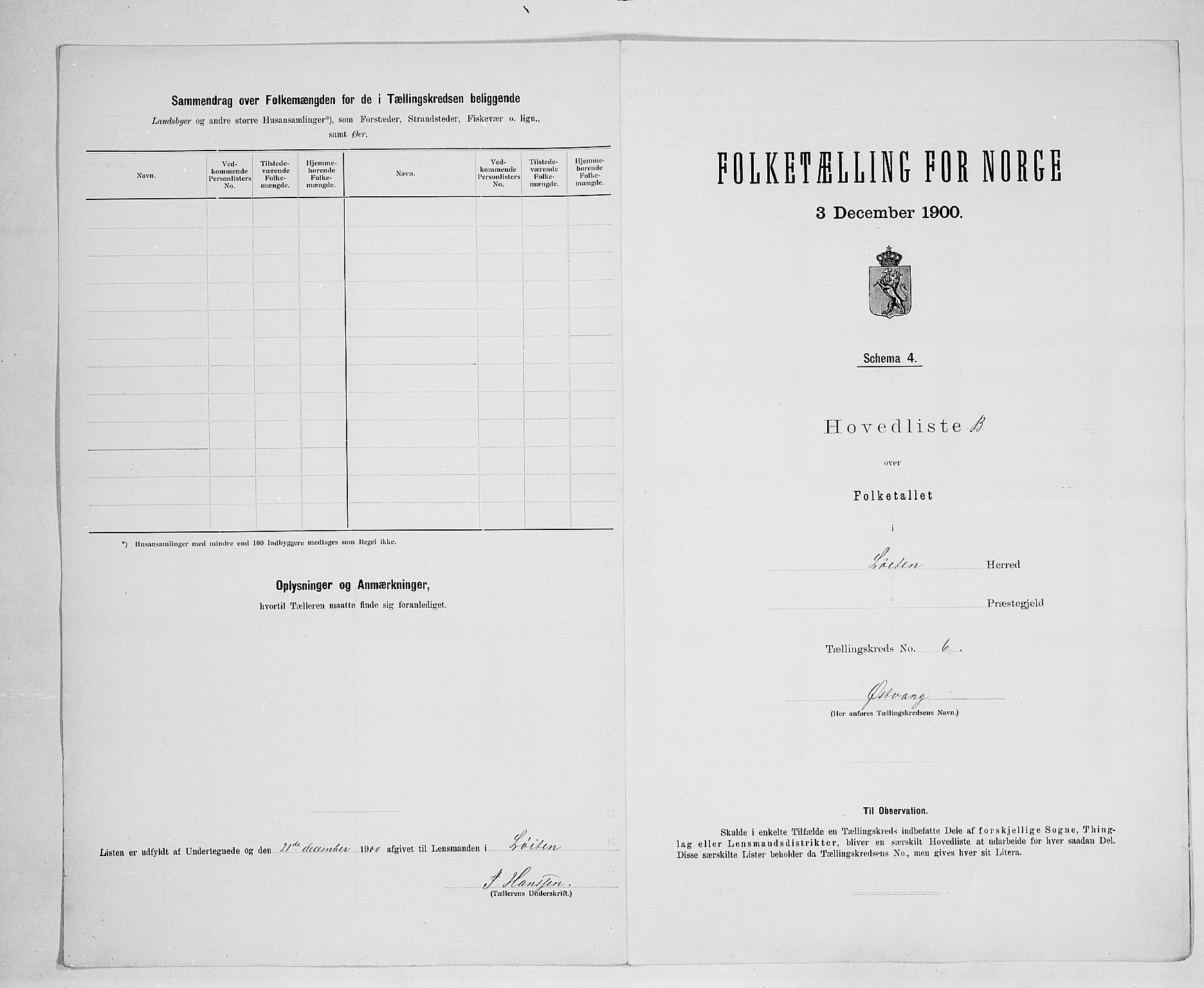 SAH, 1900 census for Løten, 1900, p. 37