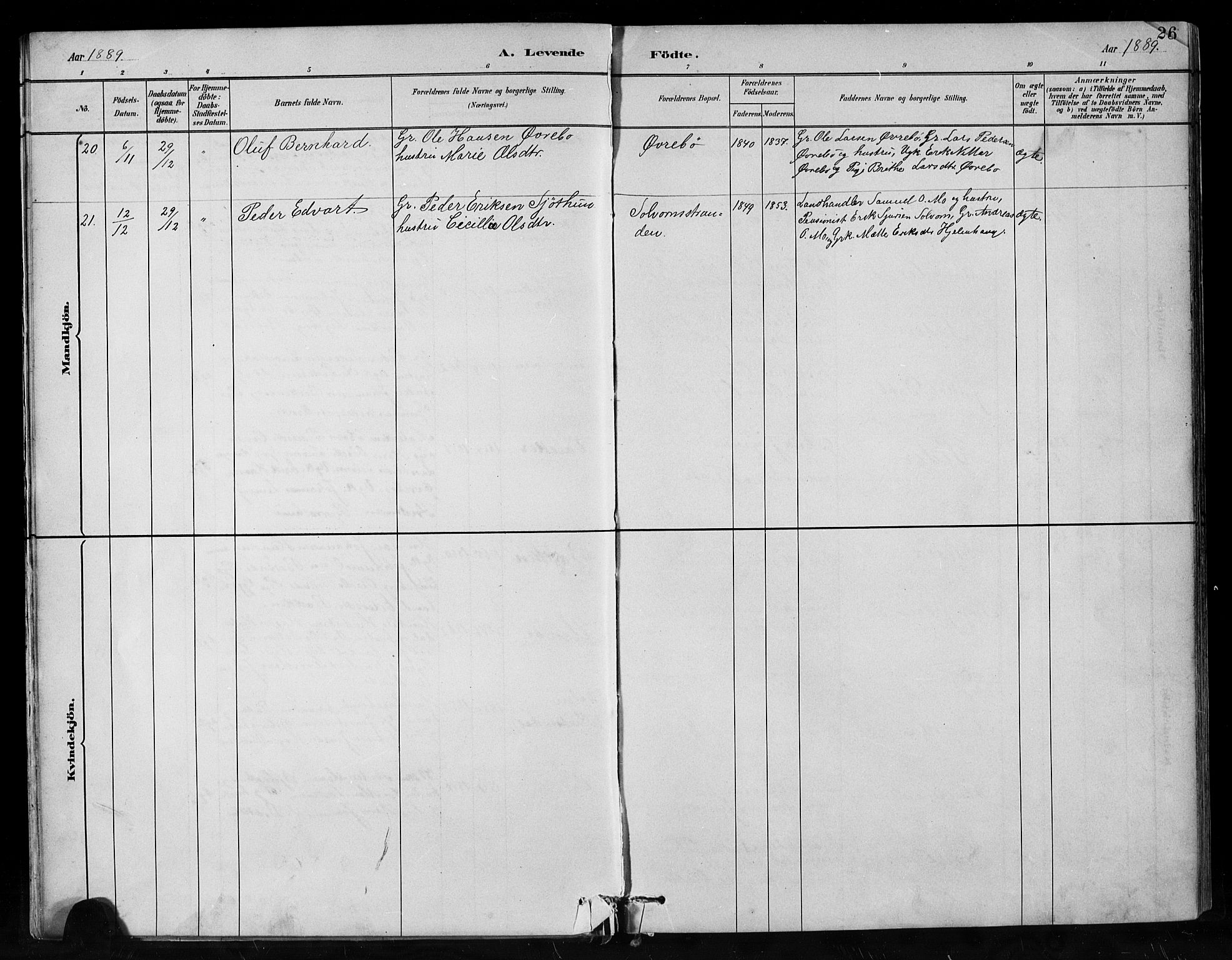 Hafslo sokneprestembete, AV/SAB-A-80301/H/Hab/Habc/L0001: Parish register (copy) no. C 1, 1882-1908, p. 25