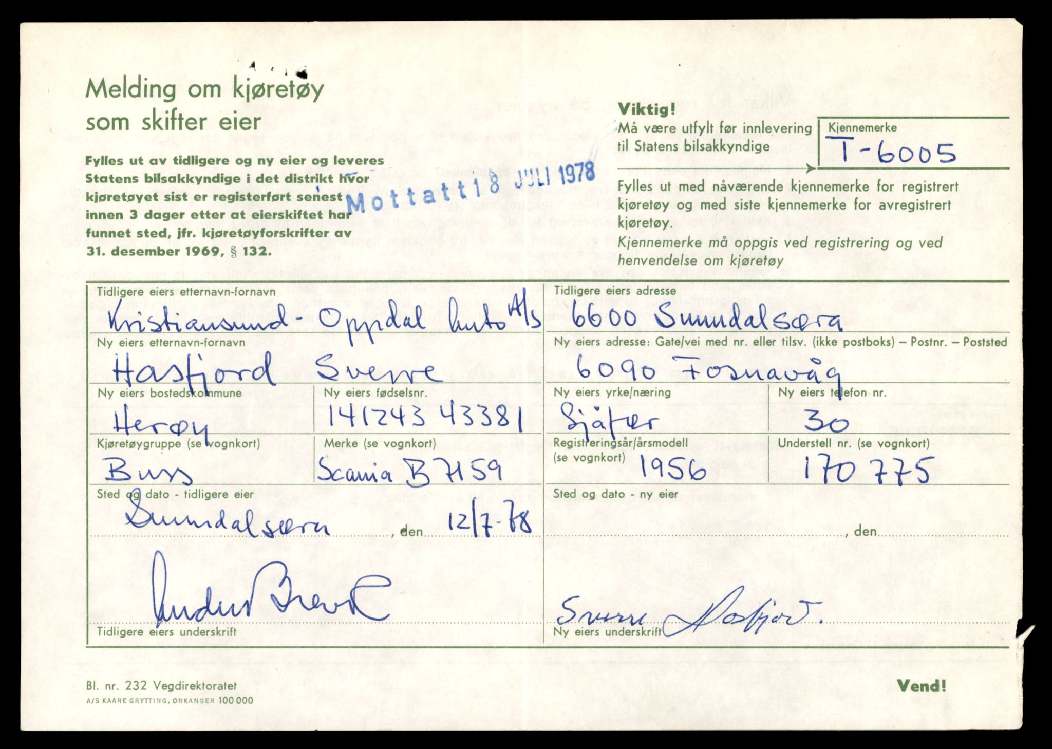 Møre og Romsdal vegkontor - Ålesund trafikkstasjon, AV/SAT-A-4099/F/Fe/L0017: Registreringskort for kjøretøy T 1985 - T 10090, 1927-1998, p. 793