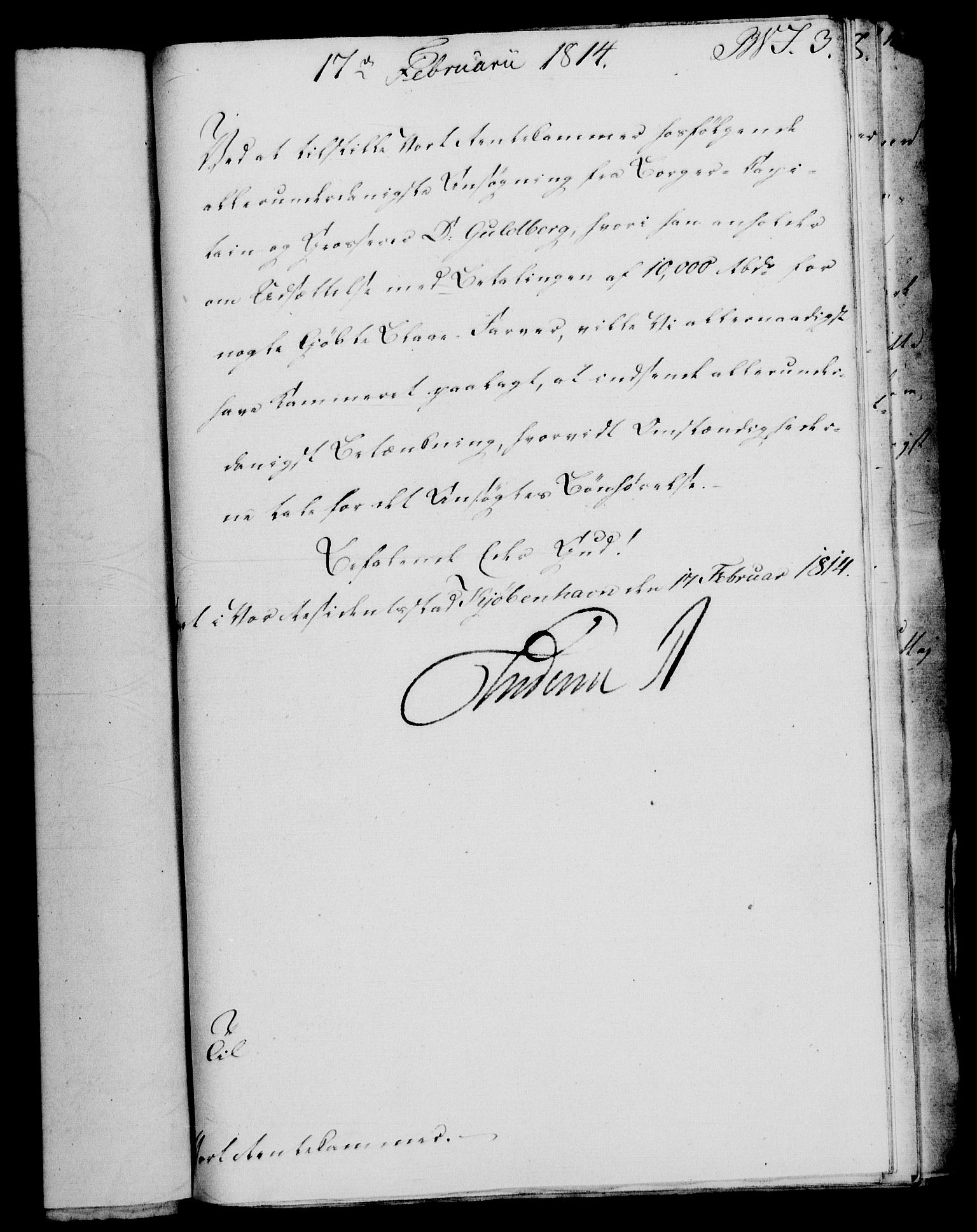 Rentekammeret, Renteskriverkontorene, AV/RA-EA-3115/M/Mf/Mfb/L0011: Relasjons- og resolusjonsprotokoll med register (merket RK 54.17), 1813-1814