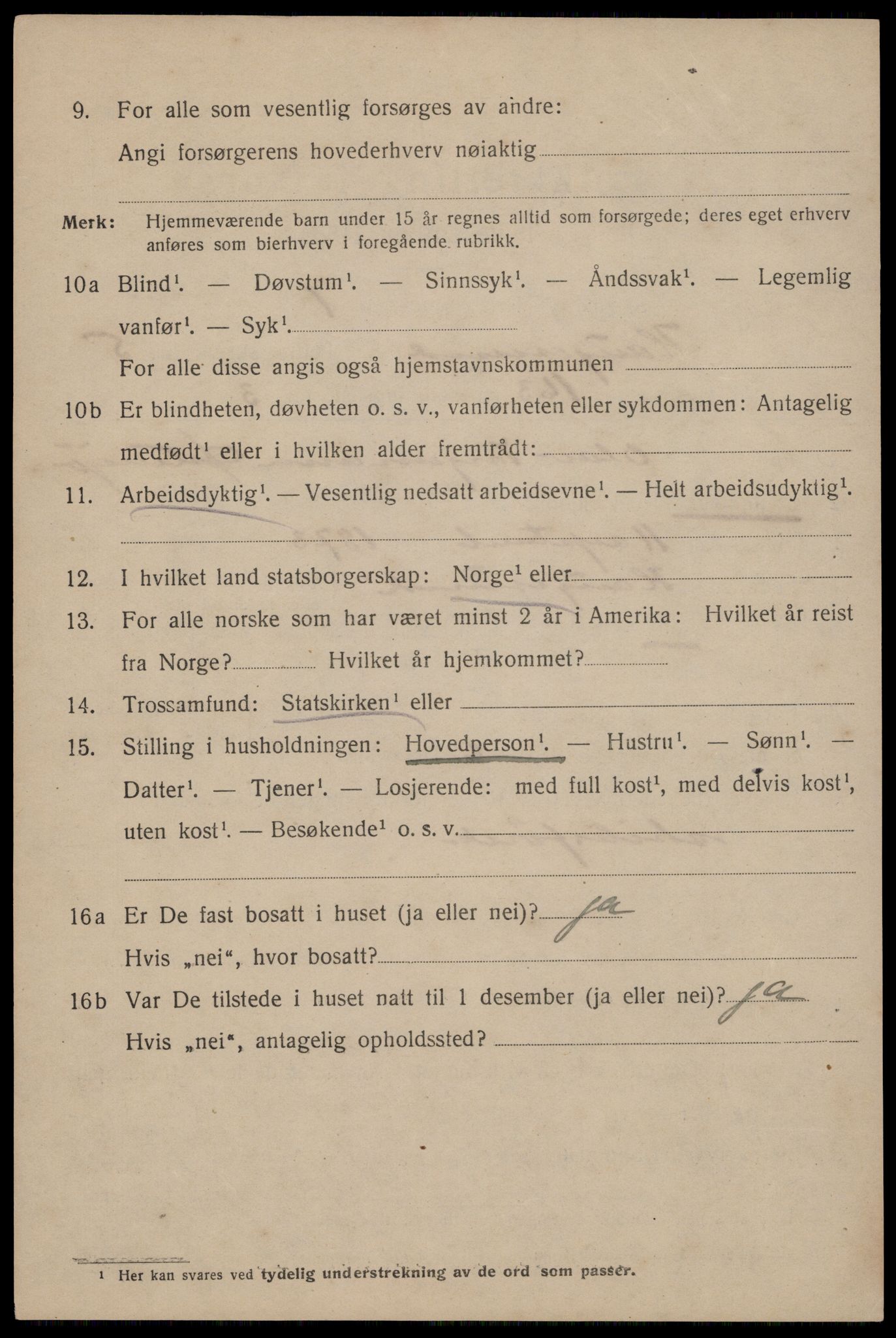 SAST, 1920 census for Haugesund, 1920, p. 21122