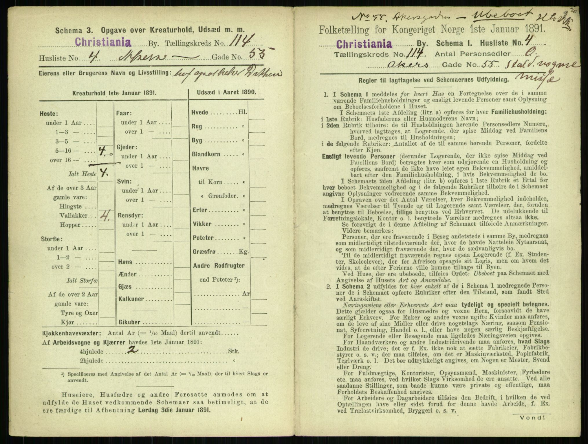 RA, 1891 census for 0301 Kristiania, 1891, p. 60688