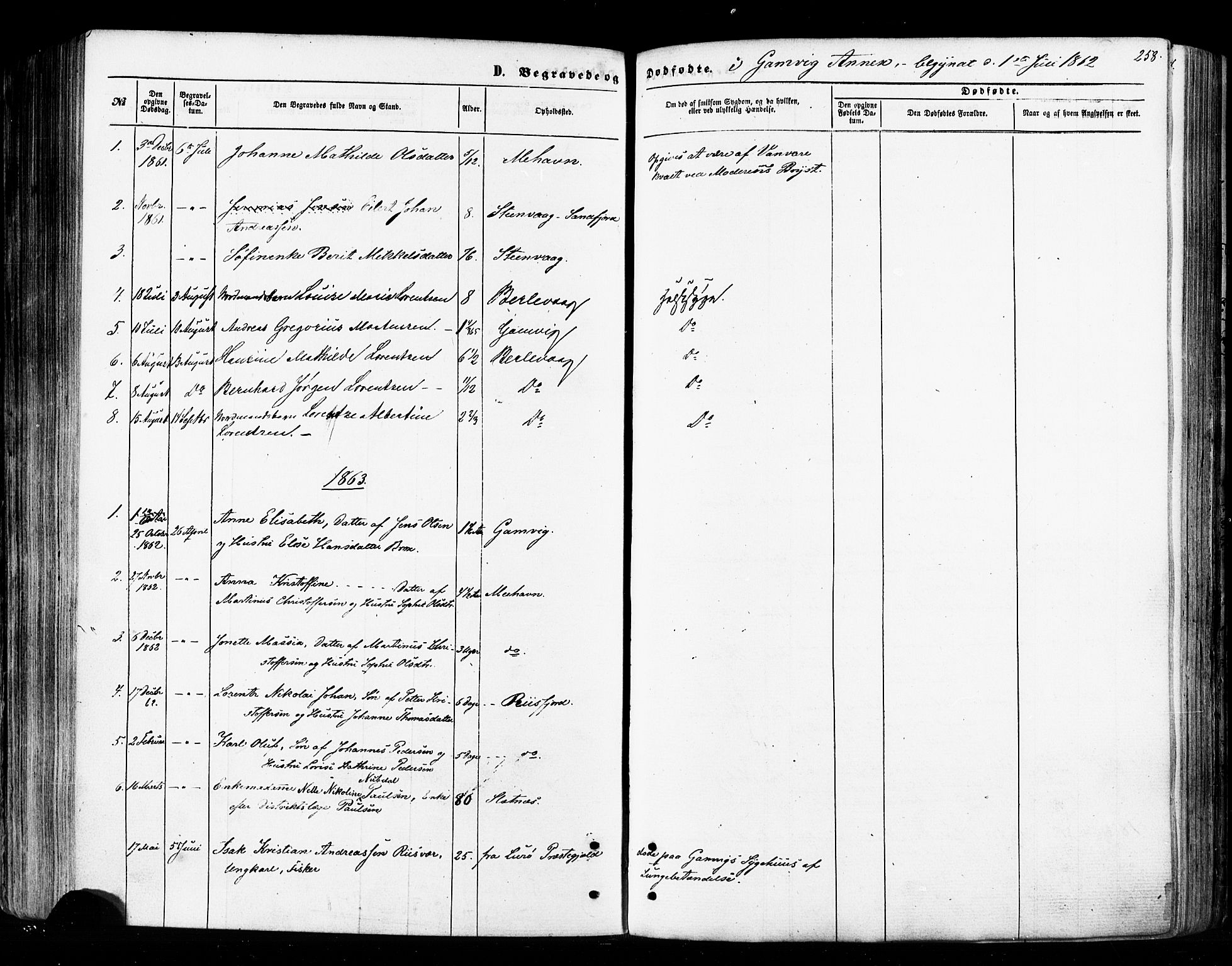 Tana sokneprestkontor, SATØ/S-1334/H/Ha/L0002kirke: Parish register (official) no. 2 /2, 1862-1877, p. 258