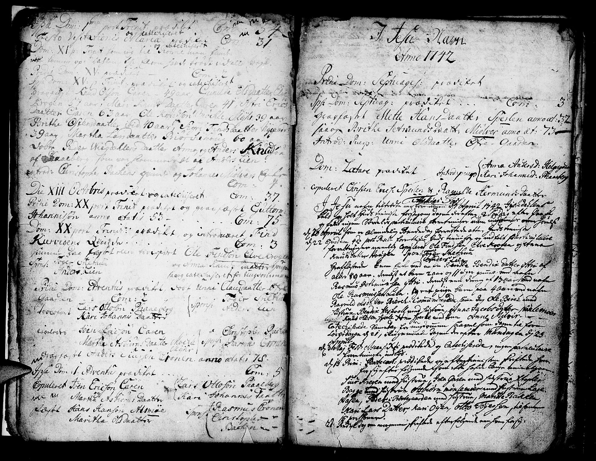 Jostedal sokneprestembete, SAB/A-80601/H/Haa/Haaa/L0001: Parish register (official) no. A 1, 1733-1751, p. 17
