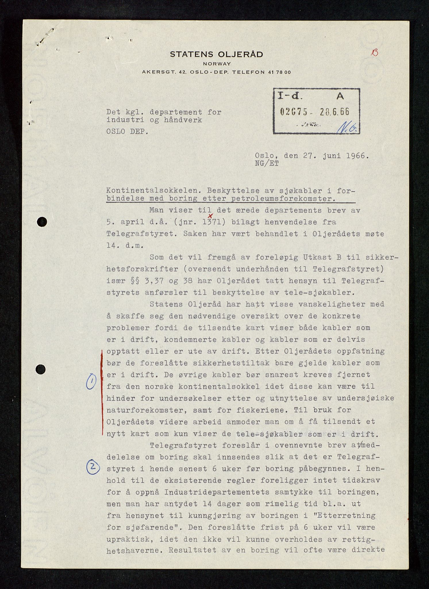 Industridepartementet, Oljekontoret, SAST/A-101348/Db/L0004: Simulering, havmiljø og dykking, 1966-1973, p. 295