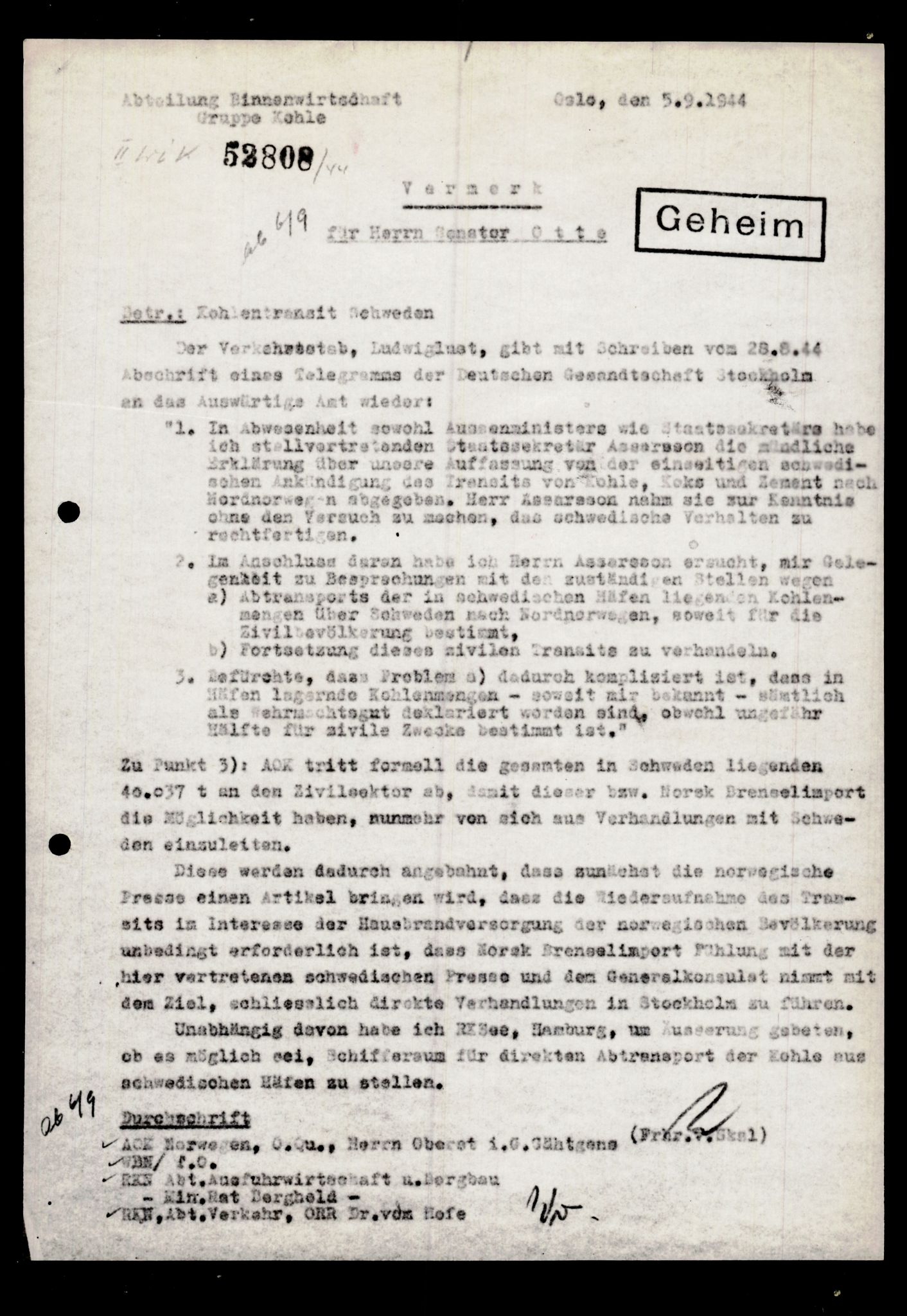 Forsvarets Overkommando. 2 kontor. Arkiv 11.4. Spredte tyske arkivsaker, AV/RA-RAFA-7031/D/Dar/Darb/L0012: Reichskommissariat - Hauptabteilung Volkswirtschaft, 1940-1945, p. 391