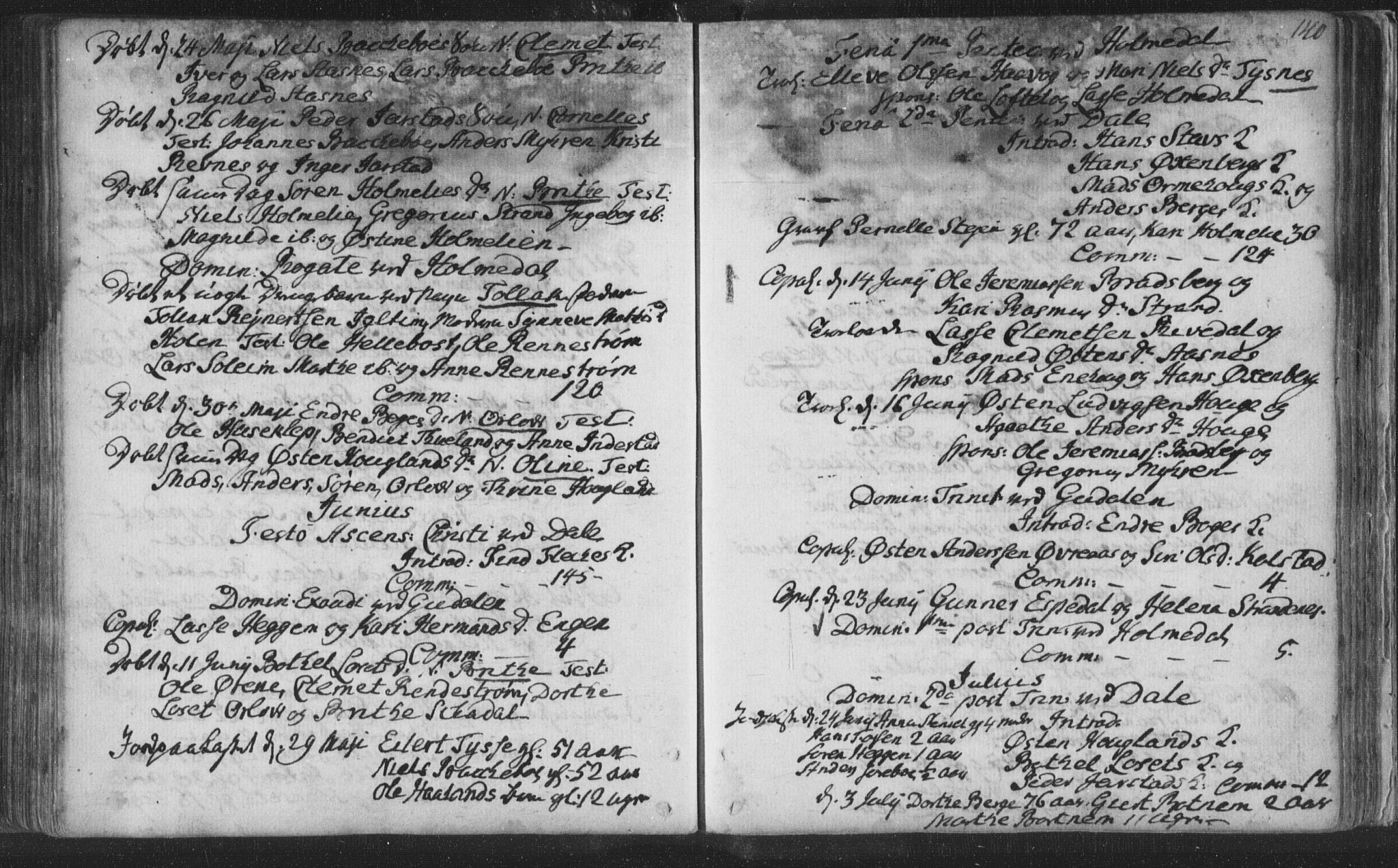 Fjaler sokneprestembete, SAB/A-79801/H/Haa/Haaa/L0002: Parish register (official) no. A 2, 1779-1798, p. 140
