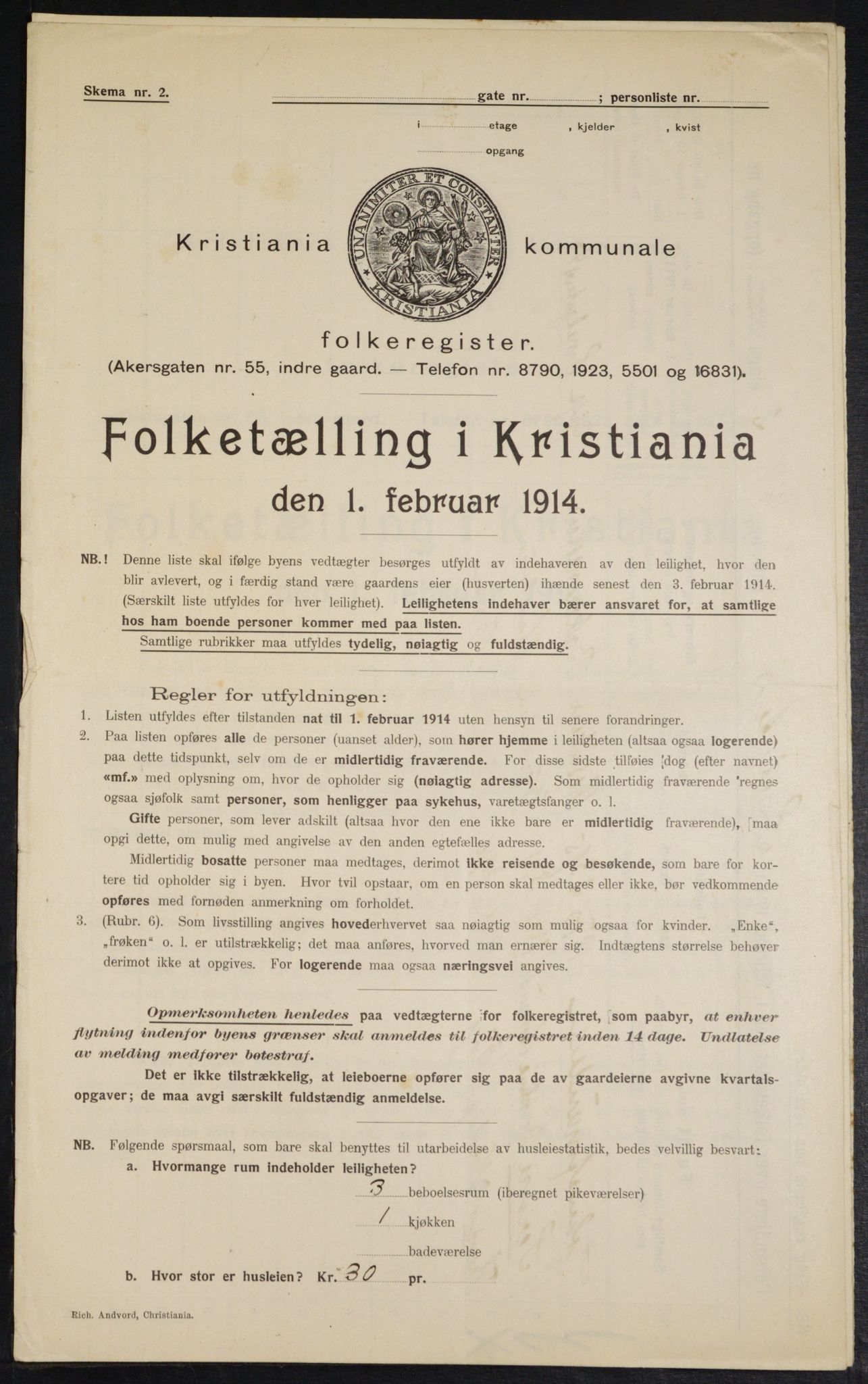 OBA, Municipal Census 1914 for Kristiania, 1914, p. 97546