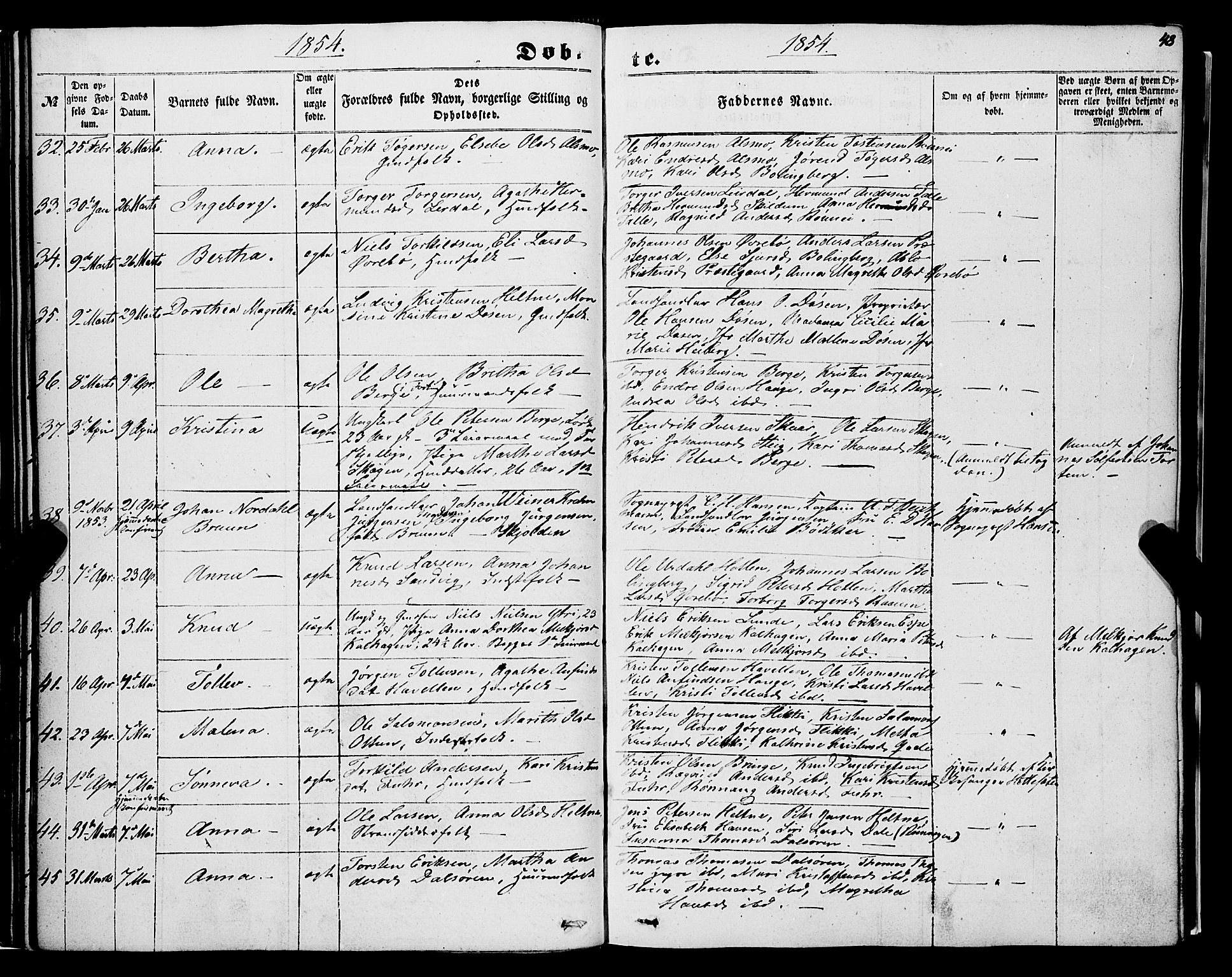 Luster sokneprestembete, SAB/A-81101/H/Haa/Haaa/L0007: Parish register (official) no. A 7, 1849-1859, p. 48