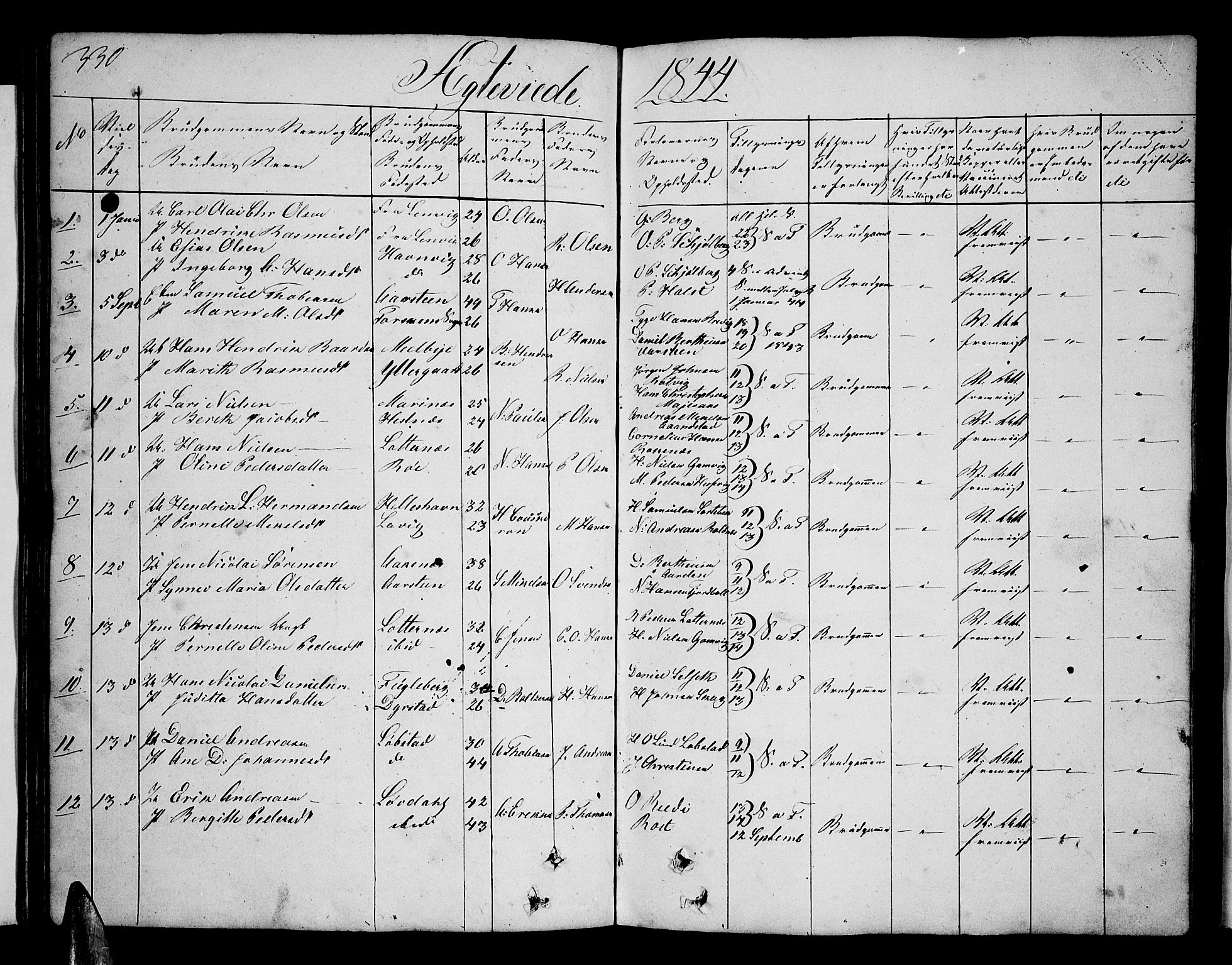 Ibestad sokneprestembete, SATØ/S-0077/H/Ha/Hab/L0003klokker: Parish register (copy) no. 3, 1833-1852, p. 330