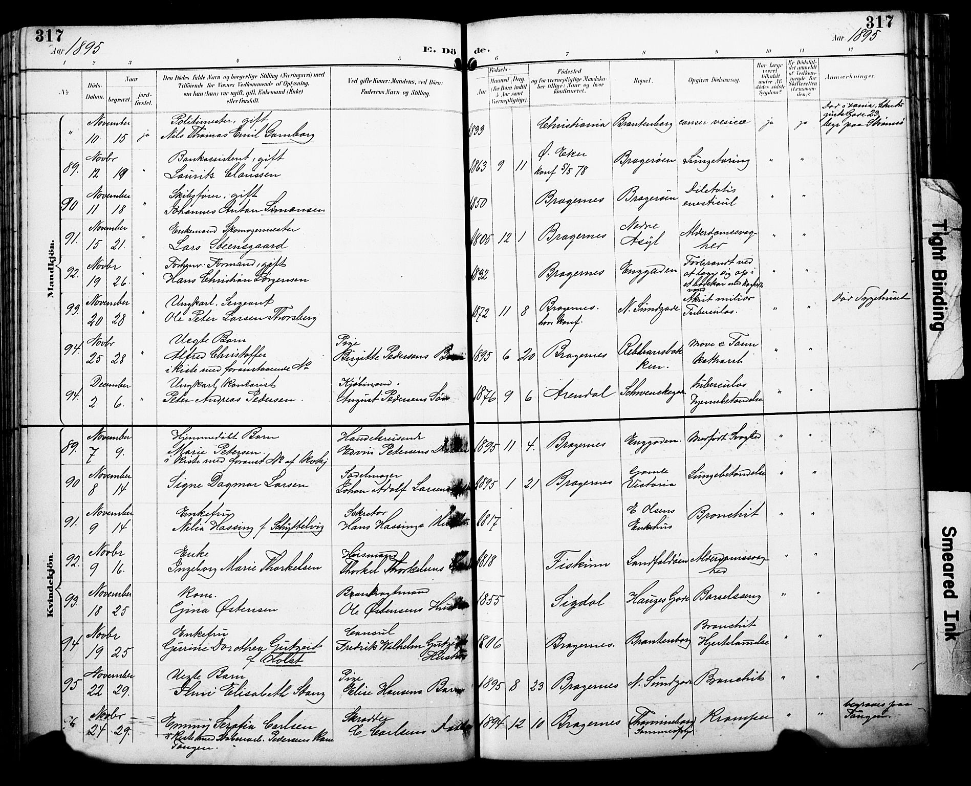 Bragernes kirkebøker, AV/SAKO-A-6/F/Fb/L0008: Parish register (official) no. II 8, 1894-1902, p. 317