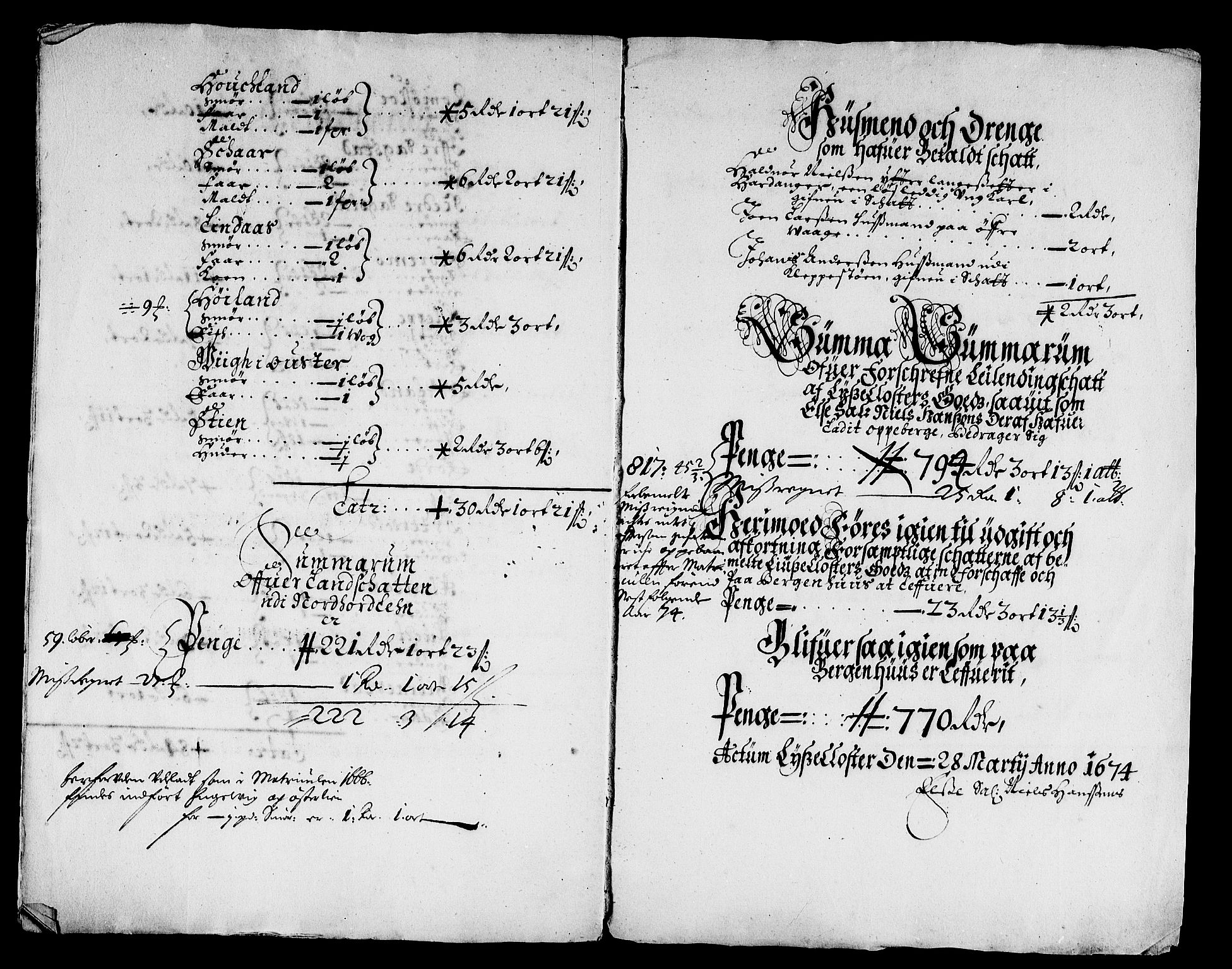 Rentekammeret inntil 1814, Reviderte regnskaper, Stiftamtstueregnskaper, Bergen stiftamt, AV/RA-EA-6043/R/Rc/L0037: Bergen stiftamt, 1673