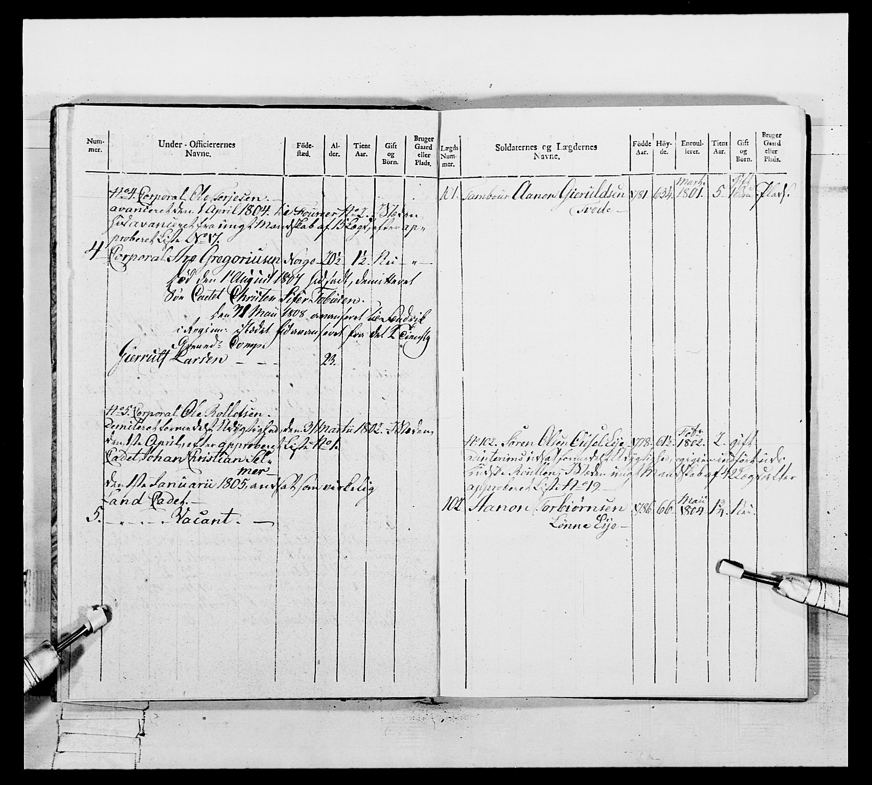 Generalitets- og kommissariatskollegiet, Det kongelige norske kommissariatskollegium, AV/RA-EA-5420/E/Eh/L0109: Vesterlenske nasjonale infanteriregiment, 1806, p. 273
