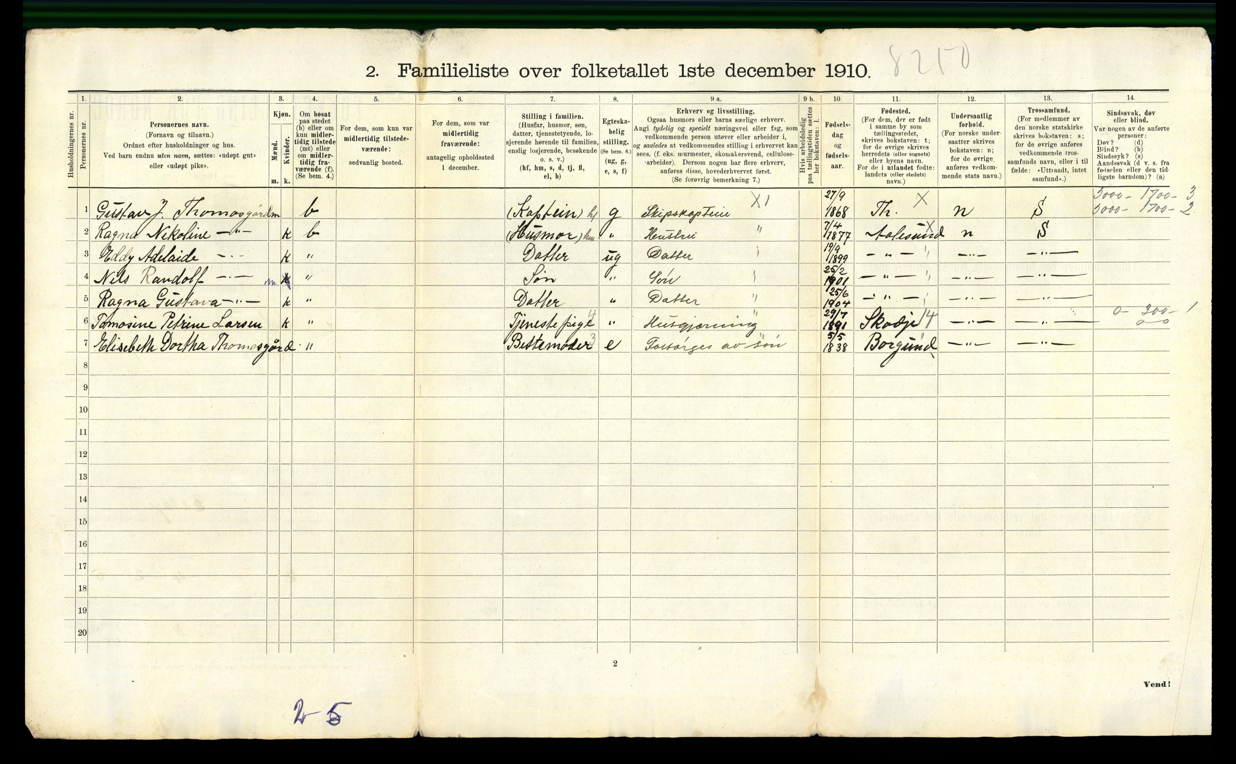 RA, 1910 census for Ålesund, 1910, p. 4766