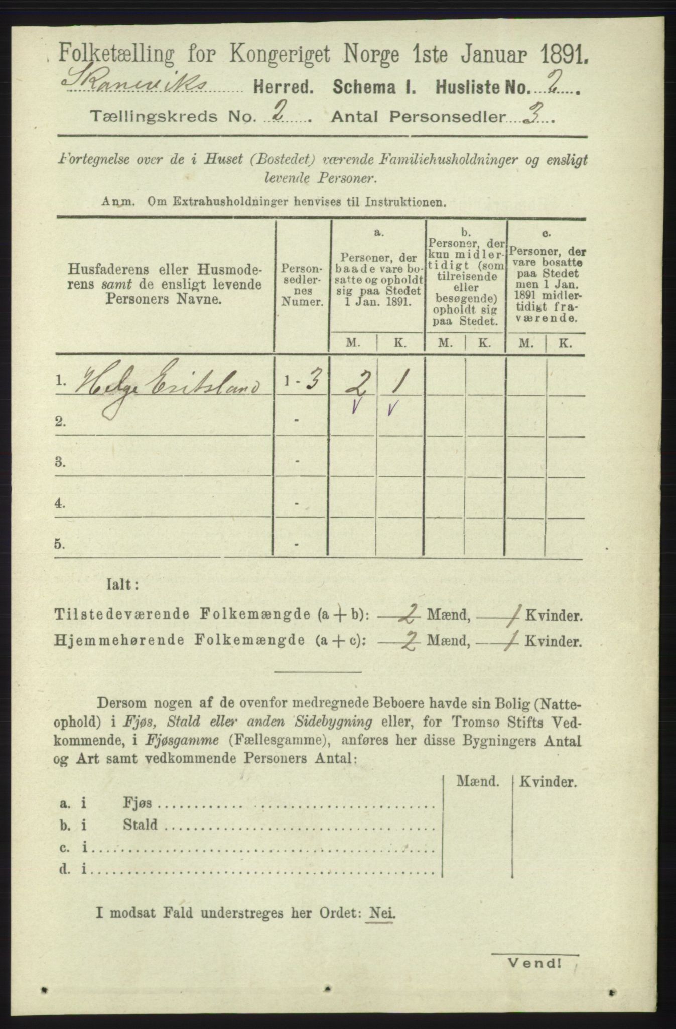 RA, 1891 census for 1212 Skånevik, 1891, p. 294