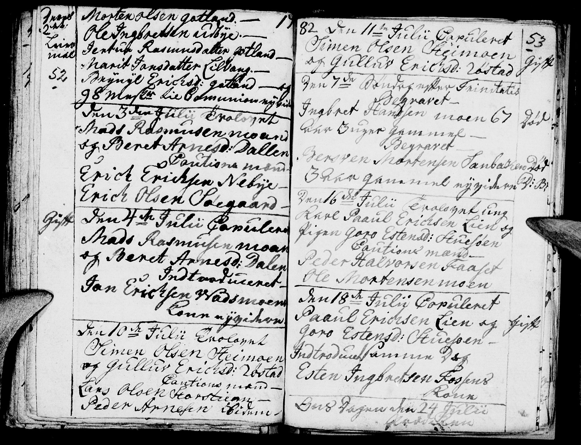 Tynset prestekontor, SAH/PREST-058/H/Ha/Haa/L0012: Parish register (official) no. 12, 1780-1784, p. 52-53