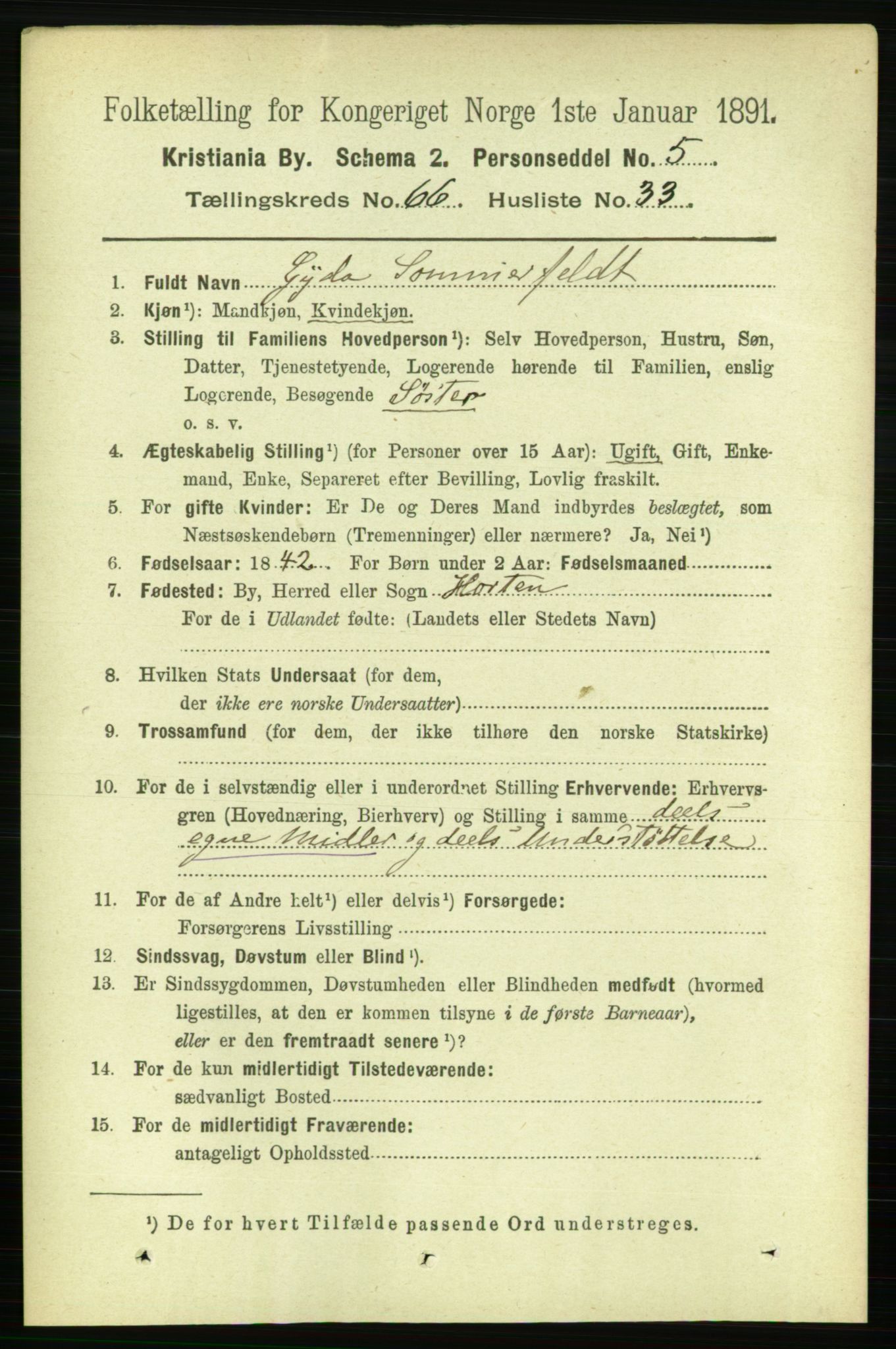 RA, 1891 census for 0301 Kristiania, 1891, p. 36248