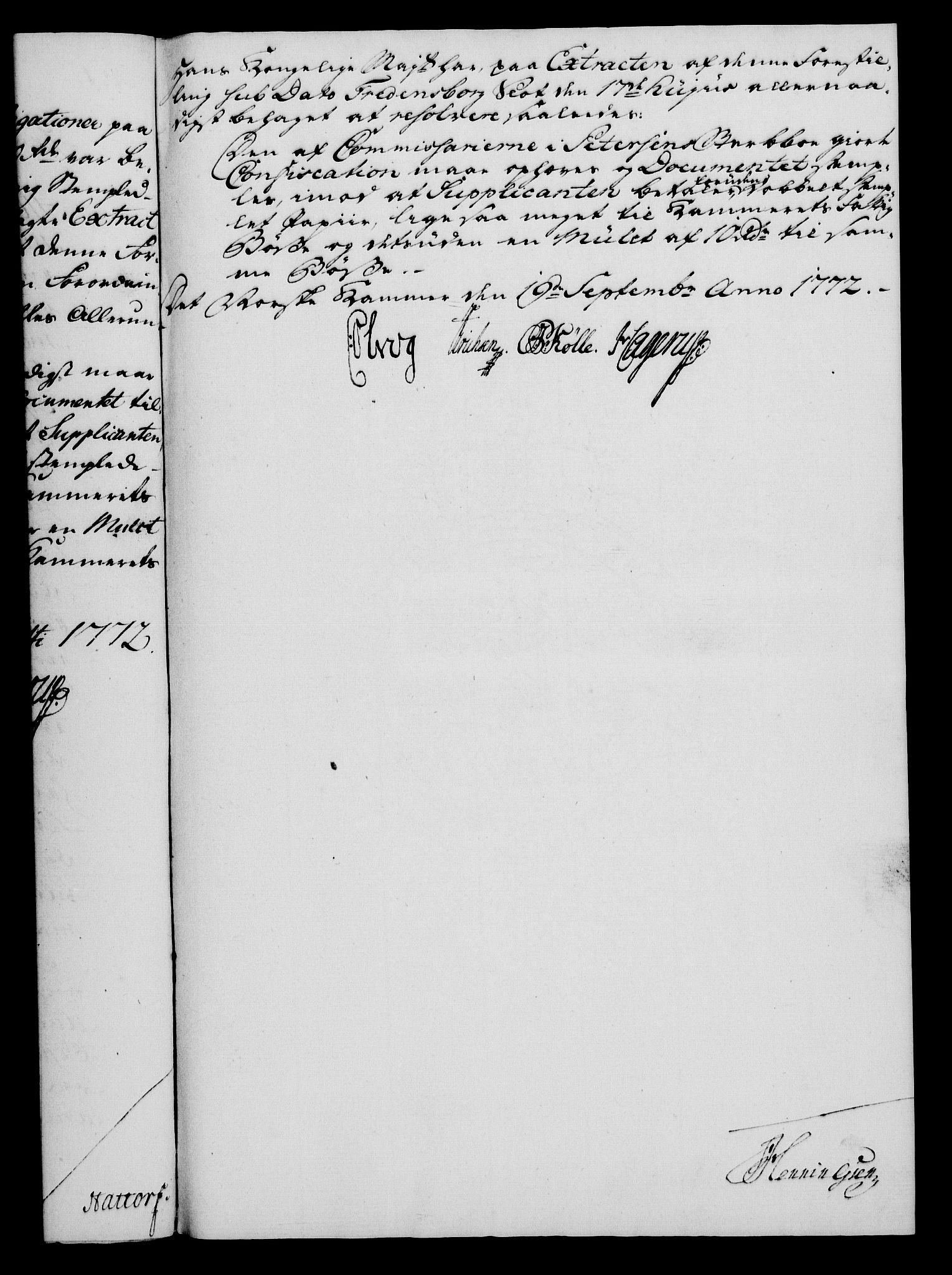 Rentekammeret, Kammerkanselliet, RA/EA-3111/G/Gf/Gfa/L0054: Norsk relasjons- og resolusjonsprotokoll (merket RK 52.54), 1771-1772, p. 598