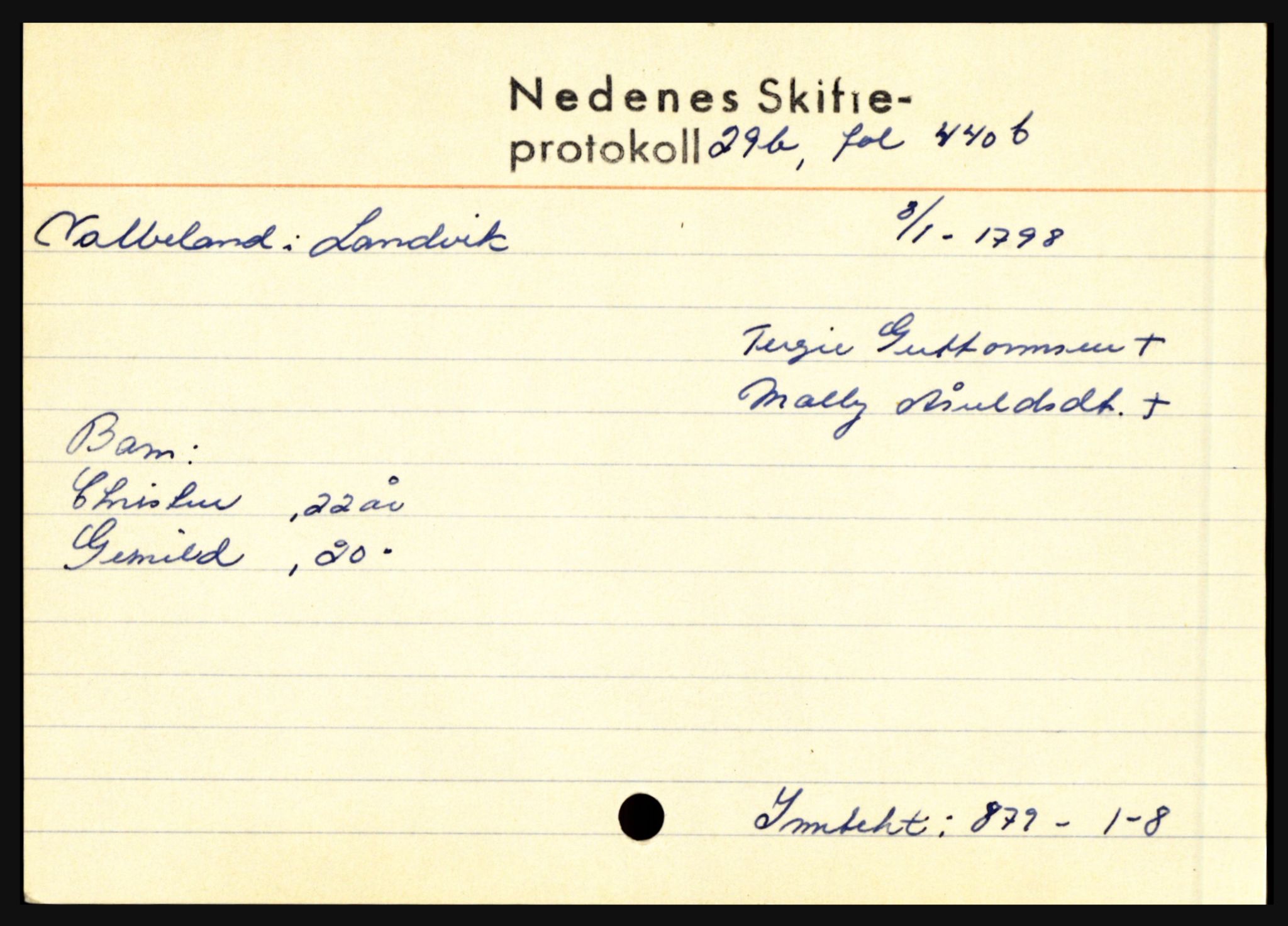 Nedenes sorenskriveri før 1824, AV/SAK-1221-0007/H, p. 32363