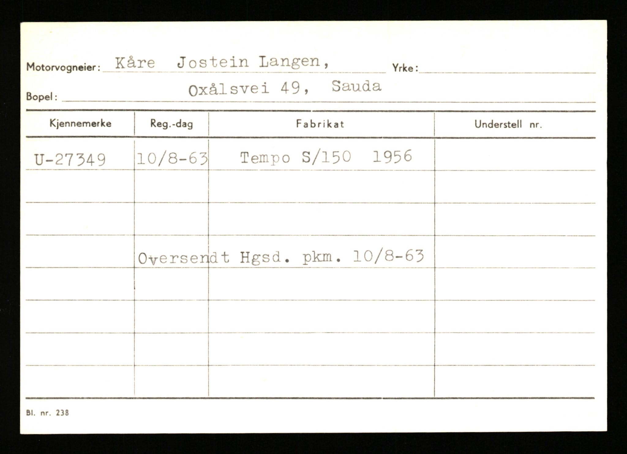 Stavanger trafikkstasjon, AV/SAST-A-101942/0/G/L0005: Registreringsnummer: 23000 - 34245, 1930-1971, p. 1419