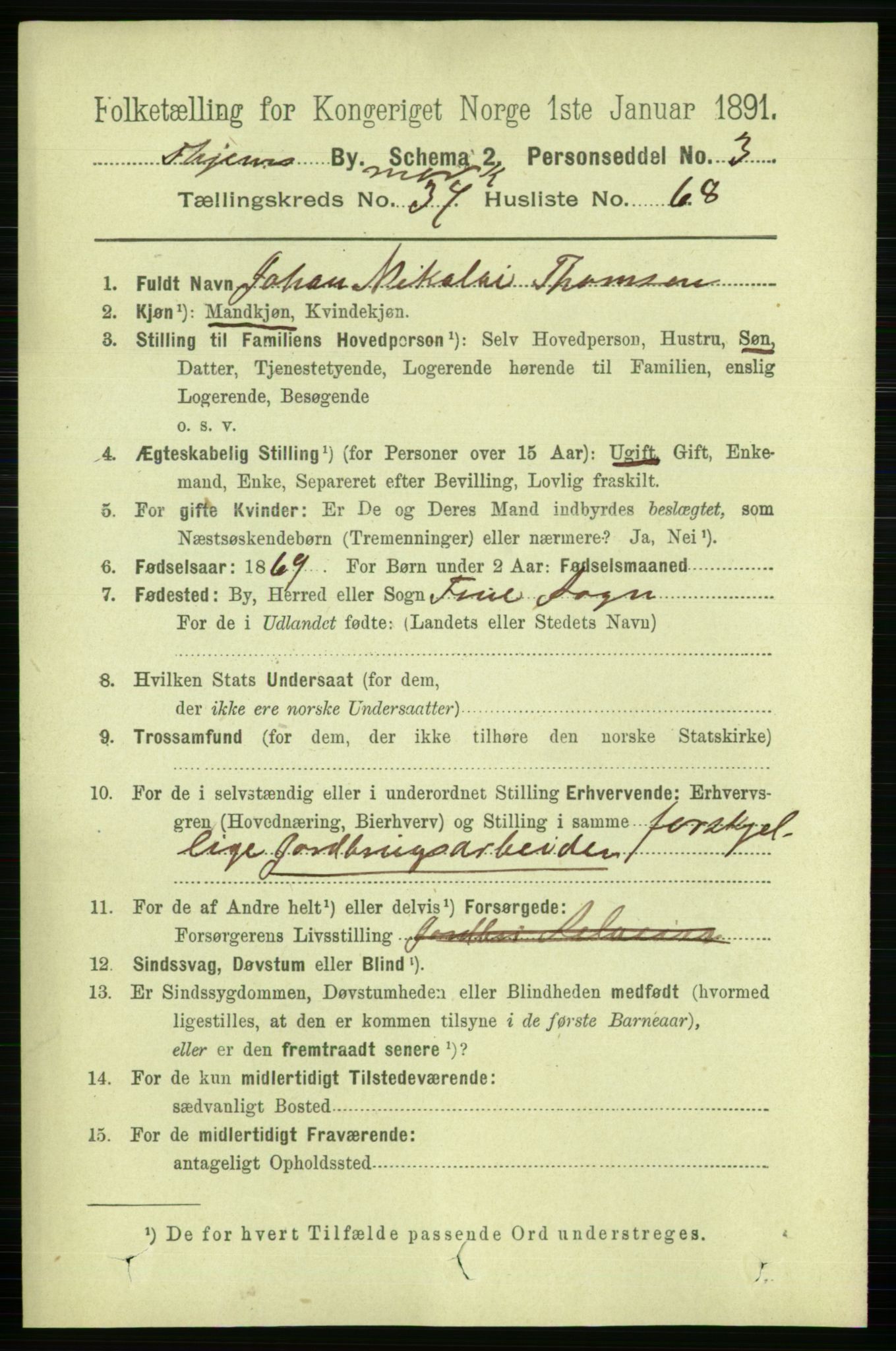 RA, 1891 census for 1601 Trondheim, 1891, p. 28537