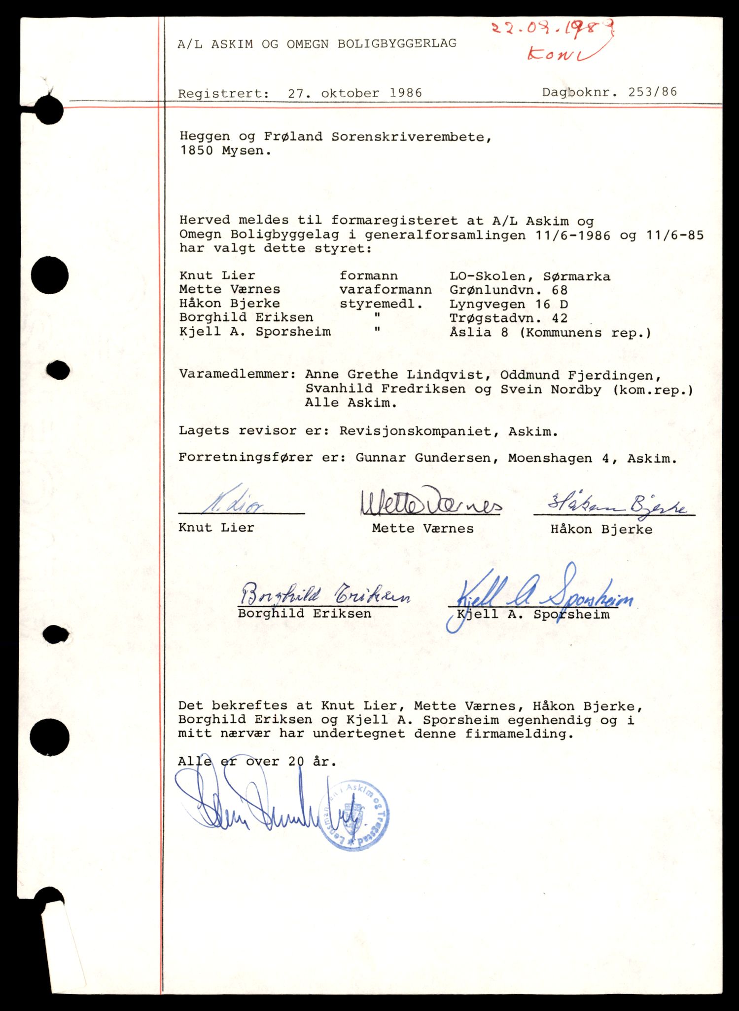 Heggen og Frøland tingrett, AV/SAT-A-10208/K/Ka/Kab/L0008: Andelslag, A – Å, 1944-1990, p. 3