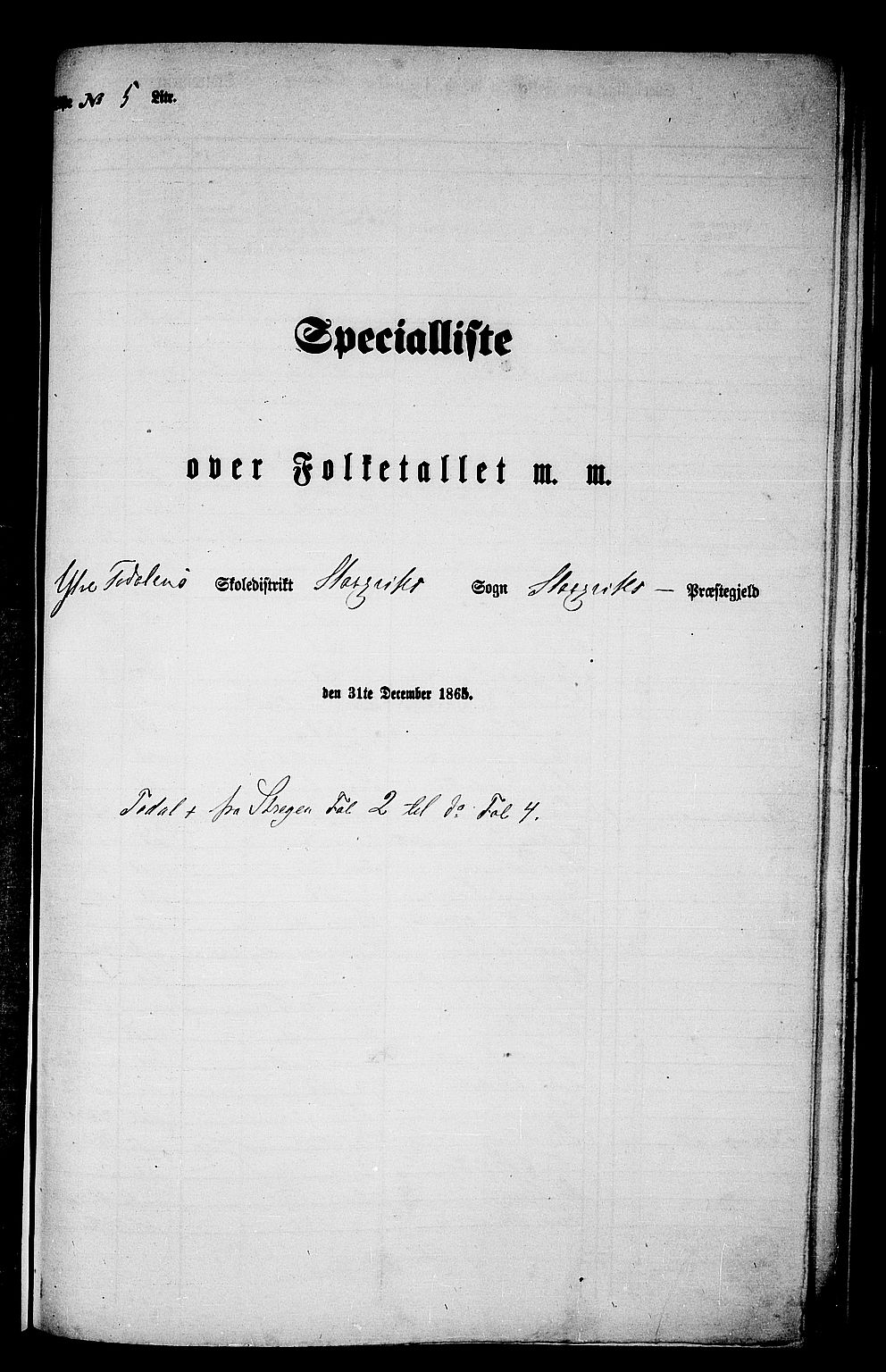 RA, 1865 census for Stangvik, 1865, p. 95