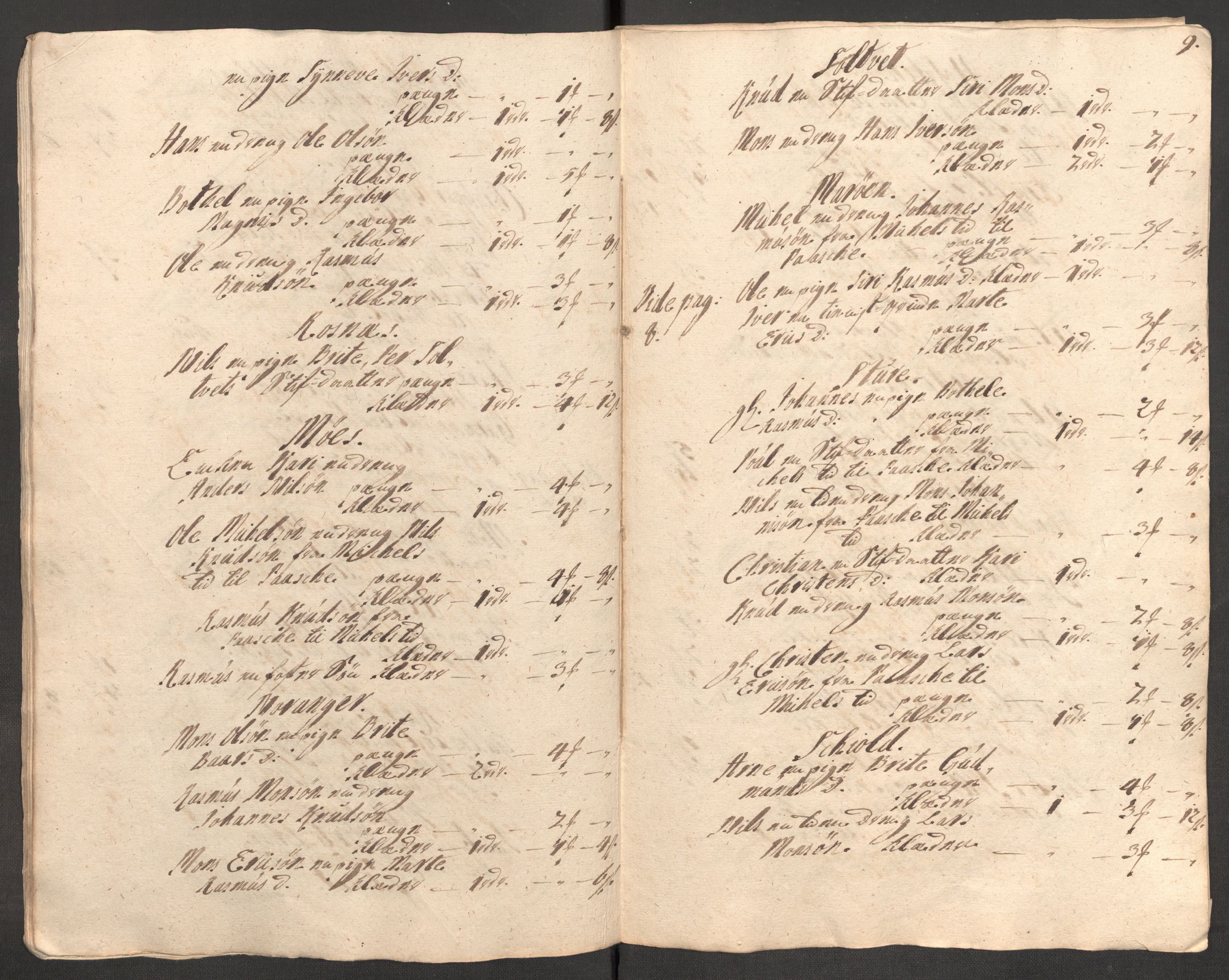 Rentekammeret inntil 1814, Reviderte regnskaper, Fogderegnskap, AV/RA-EA-4092/R51/L3193: Fogderegnskap Nordhordland og Voss, 1711, p. 313