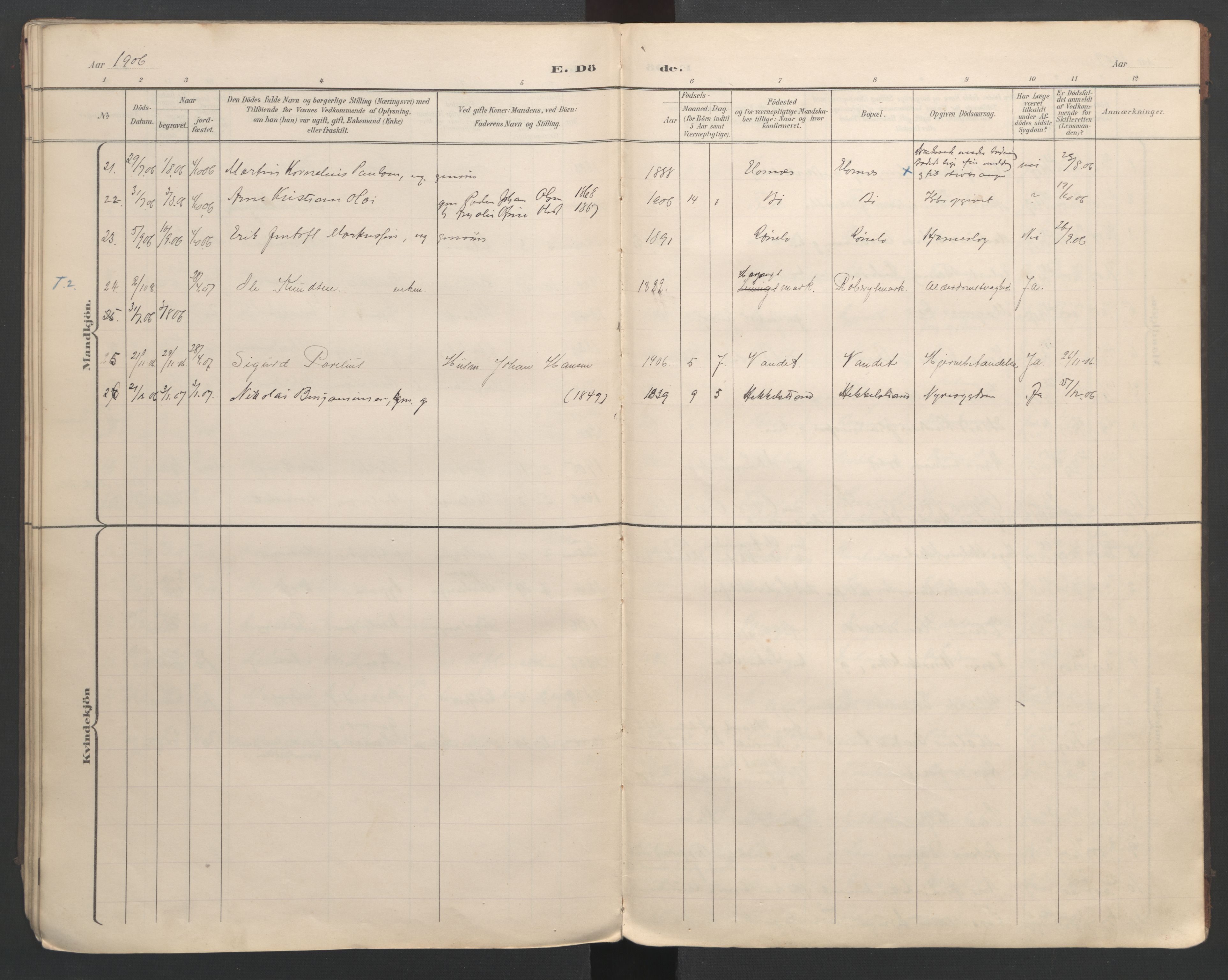 Ministerialprotokoller, klokkerbøker og fødselsregistre - Nordland, SAT/A-1459/863/L0917: Parish register (copy) no. 863C07, 1898-1907