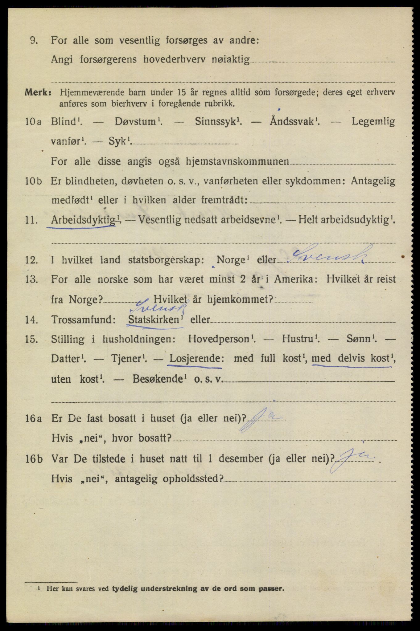 SAKO, 1920 census for Brevik, 1920, p. 3855