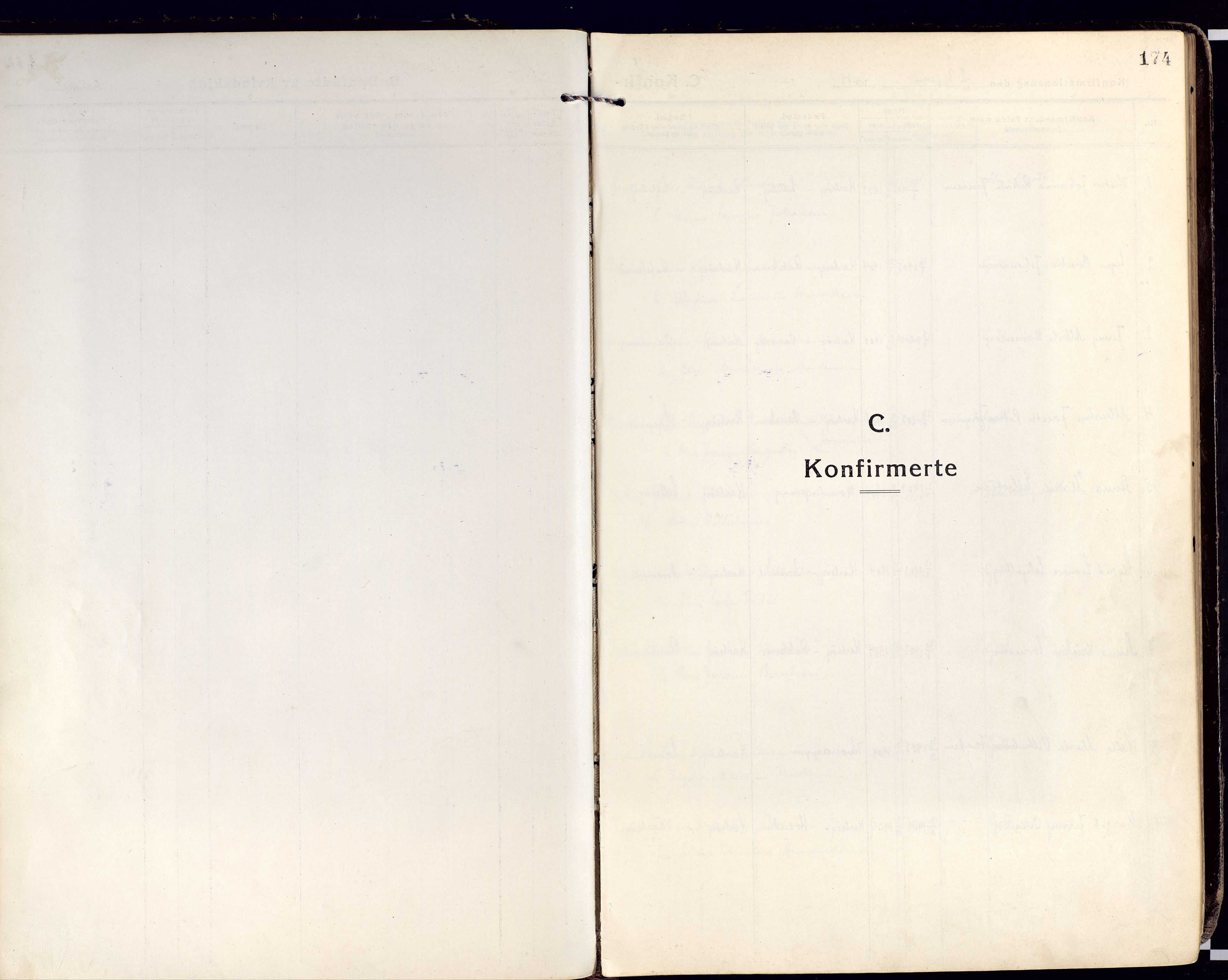 Karlsøy sokneprestembete, SATØ/S-1299/H/Ha/Haa/L0015kirke: Parish register (official) no. 15, 1918-1929, p. 174