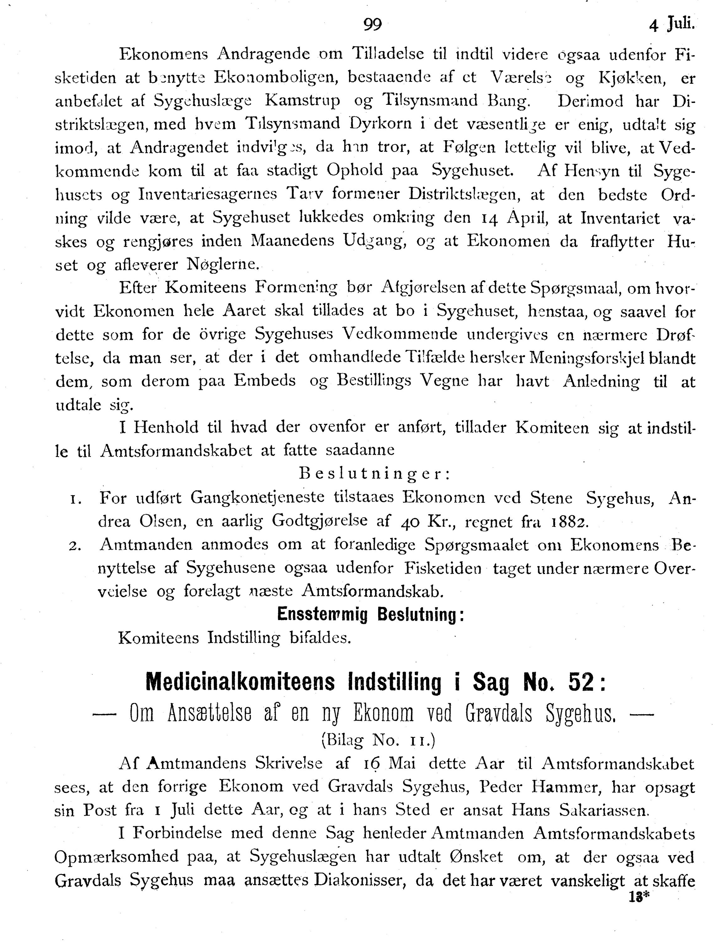 Nordland Fylkeskommune. Fylkestinget, AIN/NFK-17/176/A/Ac/L0014: Fylkestingsforhandlinger 1881-1885, 1881-1885